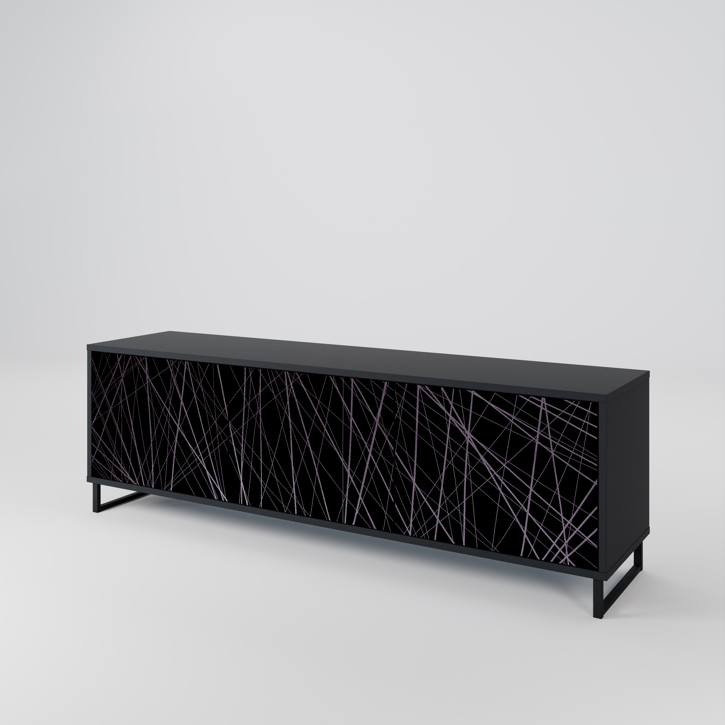 SHIMMER SPIDERGRAM Třídveřový TV stolek