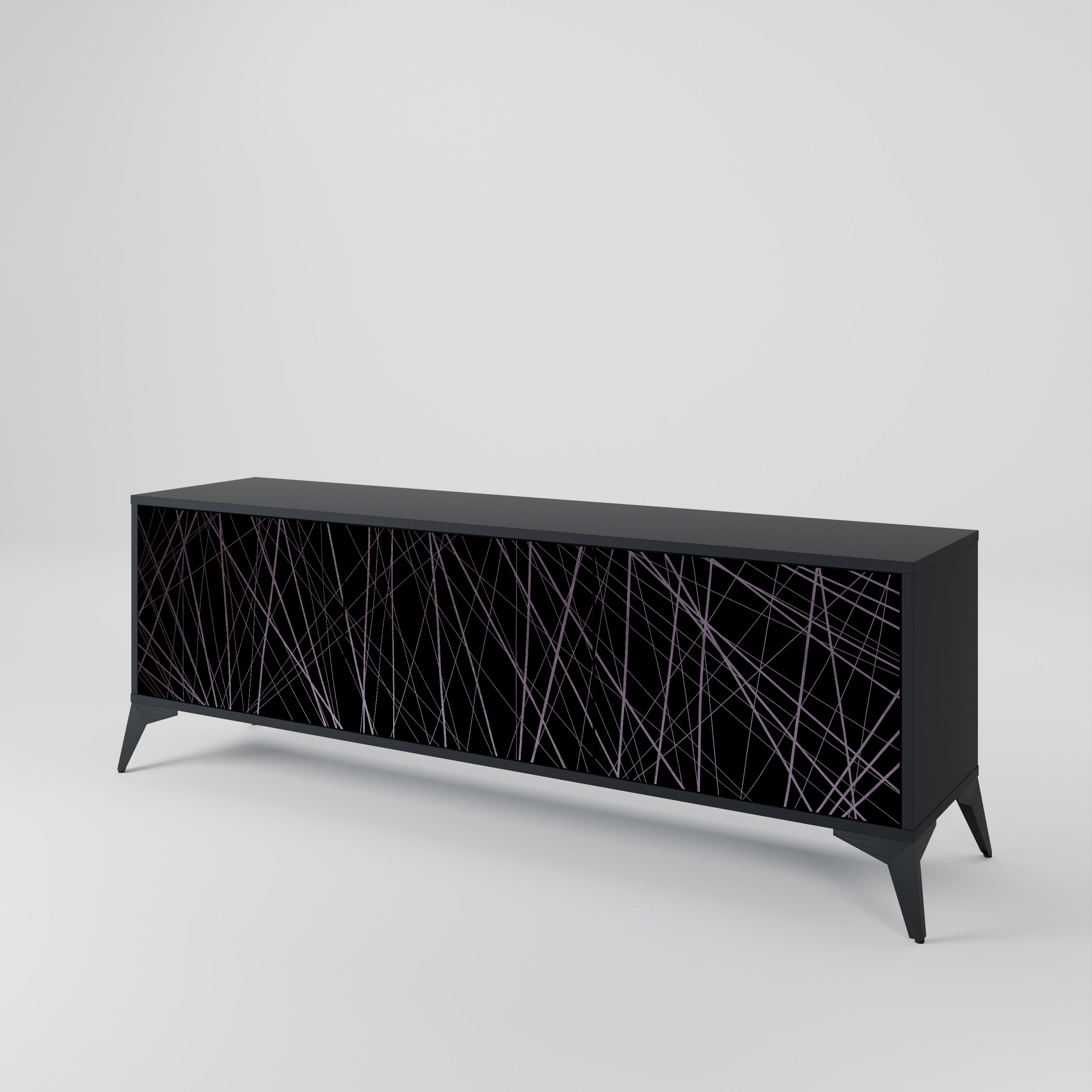 SHIMMER SPIDERGRAM Třídveřový TV stolek