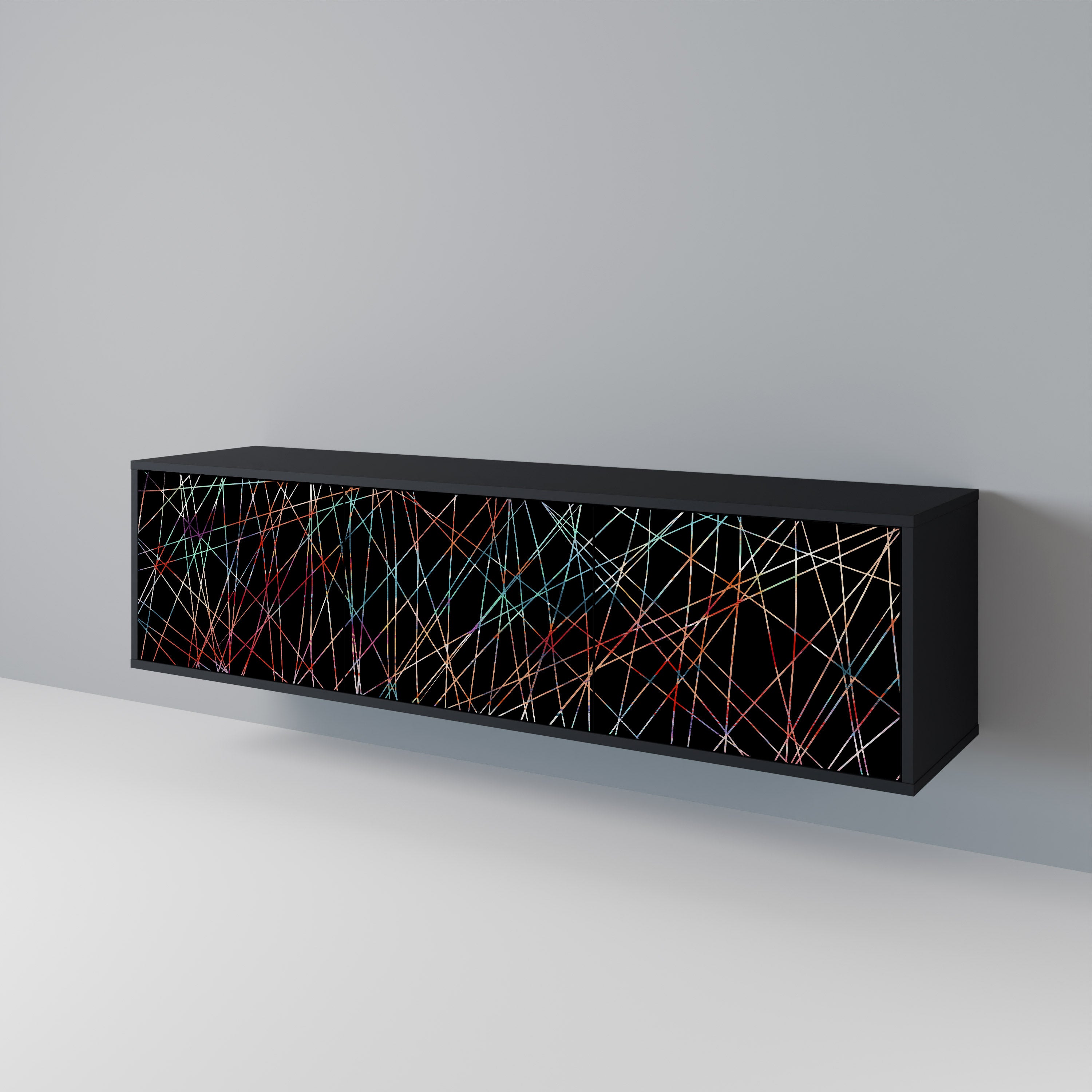 LUMINOUS SNARE Třídveřový TV stolek