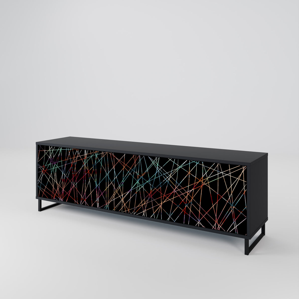 LUMINOUS SNARE Třídveřový TV stolek