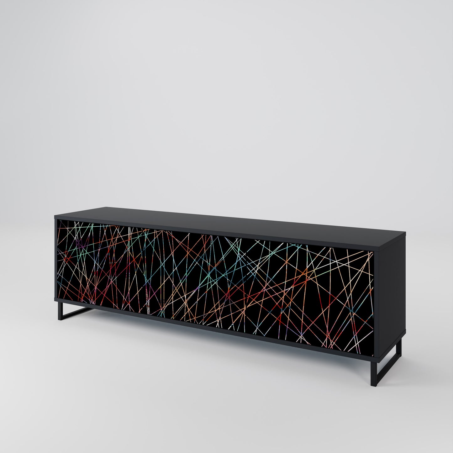 LUMINOUS SNARE Třídveřový TV stolek