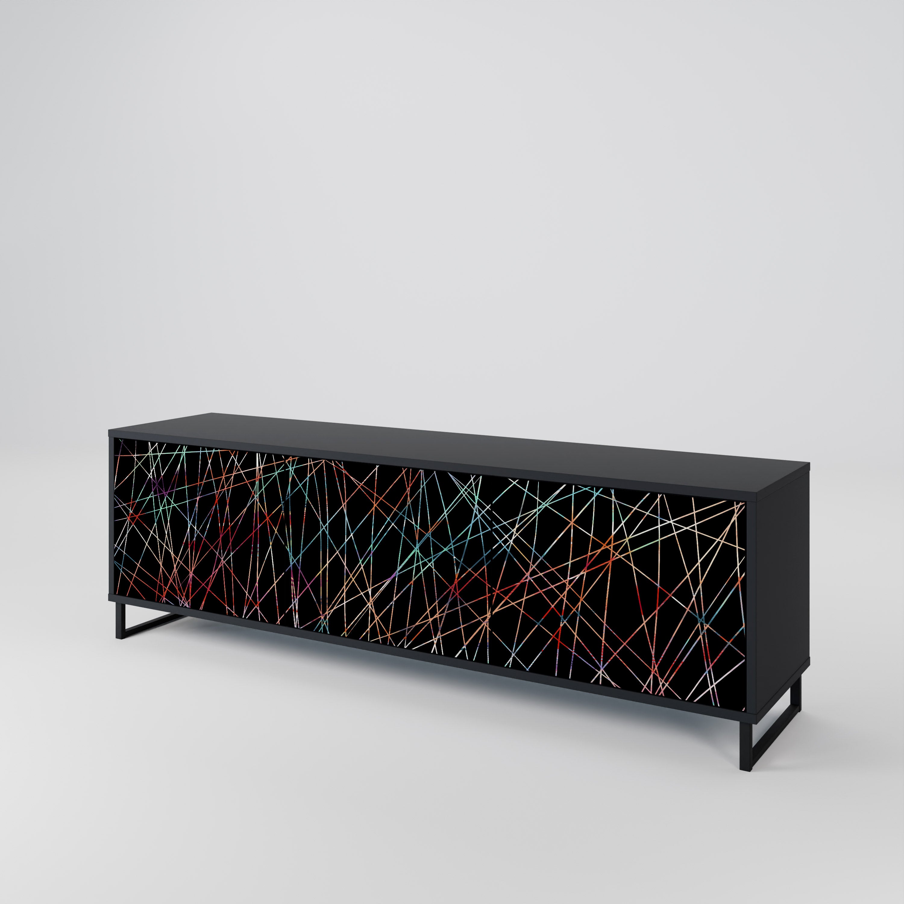 LUMINOUS SNARE Třídveřový TV stolek