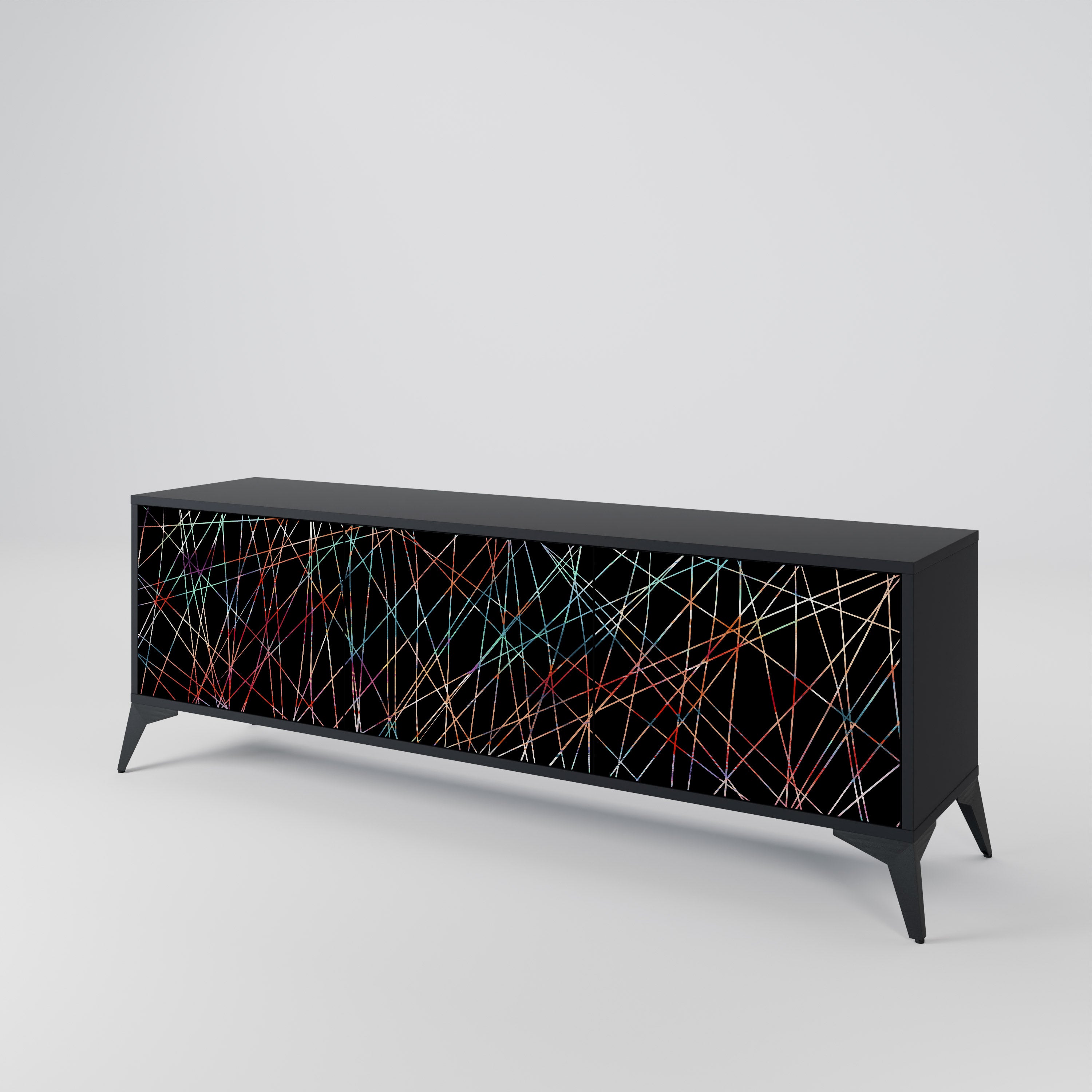 LUMINOUS SNARE Třídveřový TV stolek