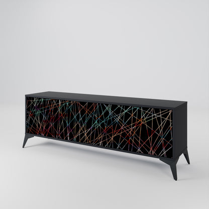 LUMINOUS SNARE Třídveřový TV stolek