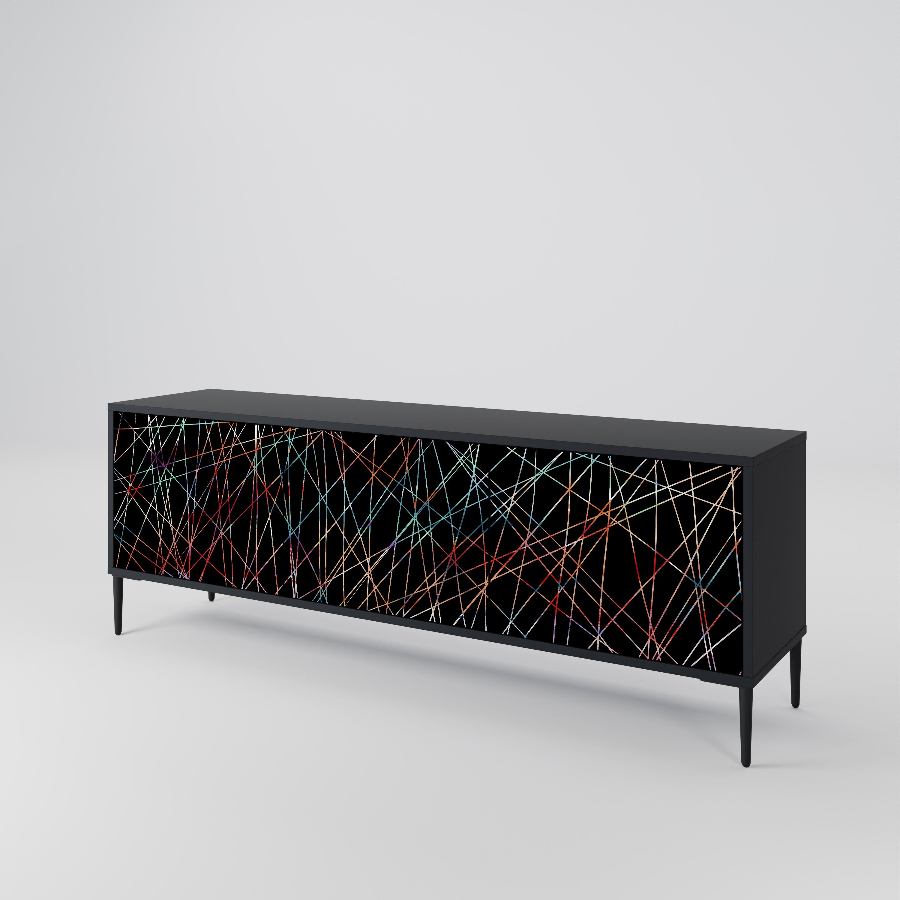 LUMINOUS SNARE Třídveřový TV stolek