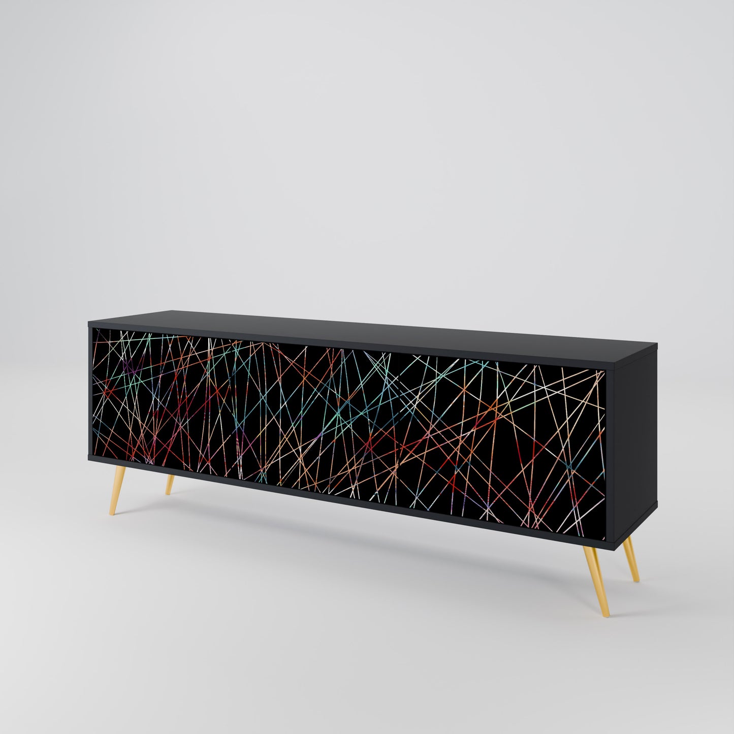 LUMINOUS SNARE Třídveřový TV stolek