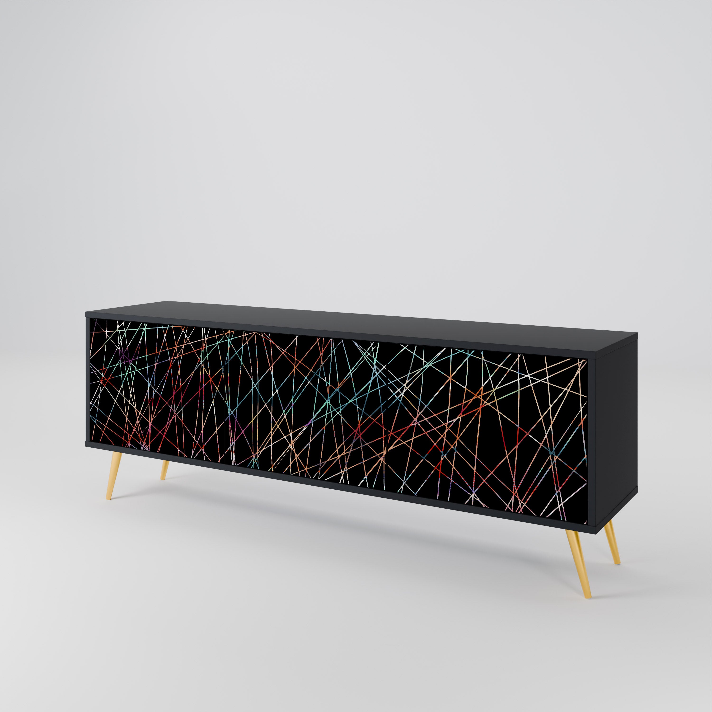 LUMINOUS SNARE Třídveřový TV stolek