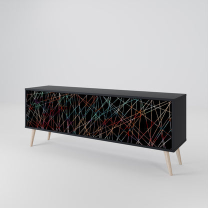 LUMINOUS SNARE Třídveřový TV stolek