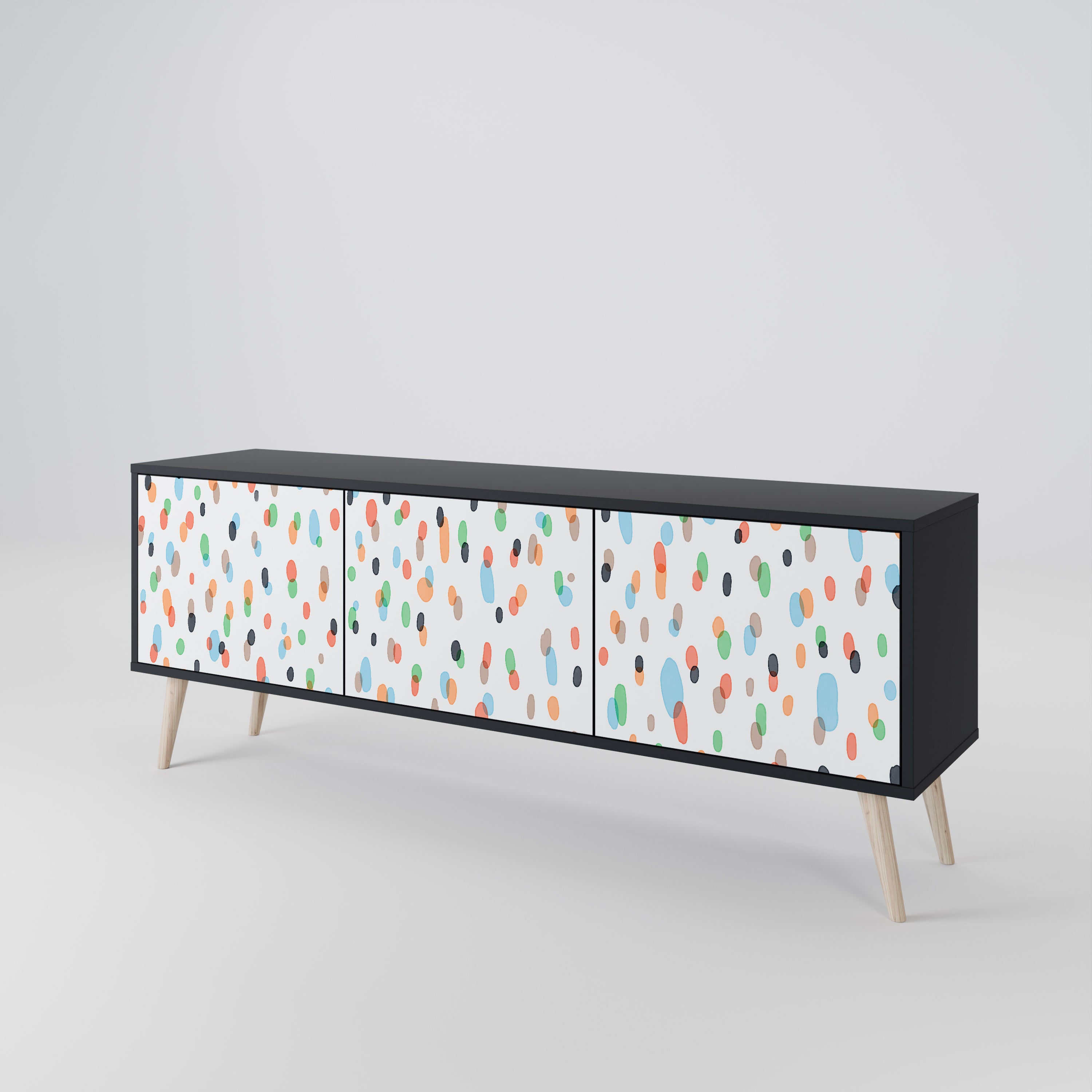 ENERGETIC SPOTS Třídveřový TV stolek