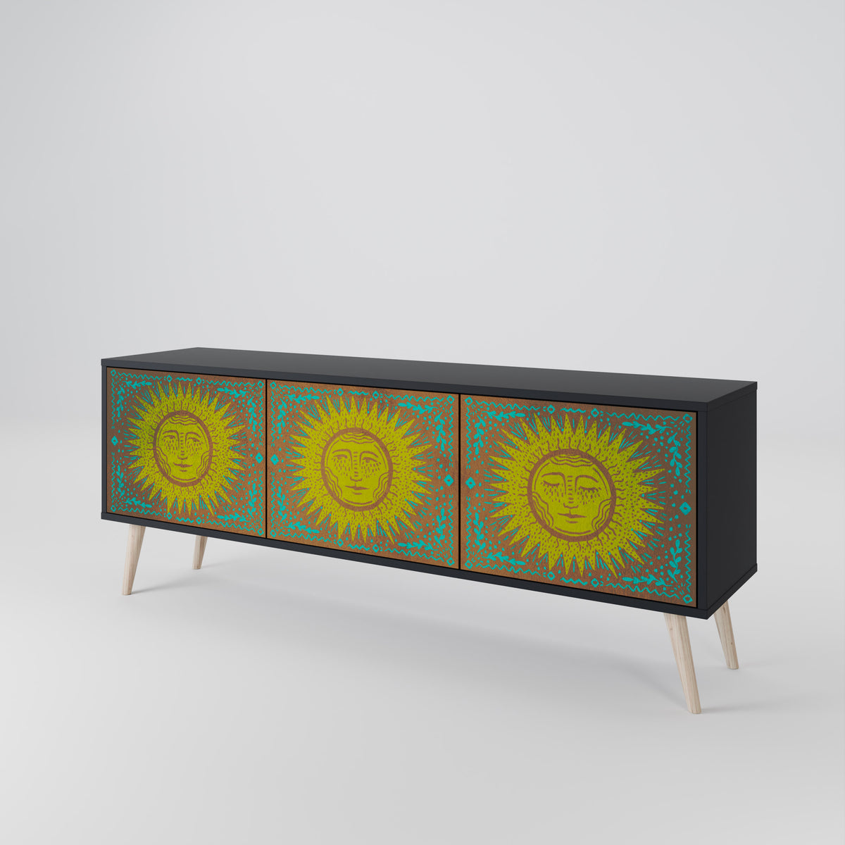 SUNSHINE EULOGY Třídveřový TV stolek