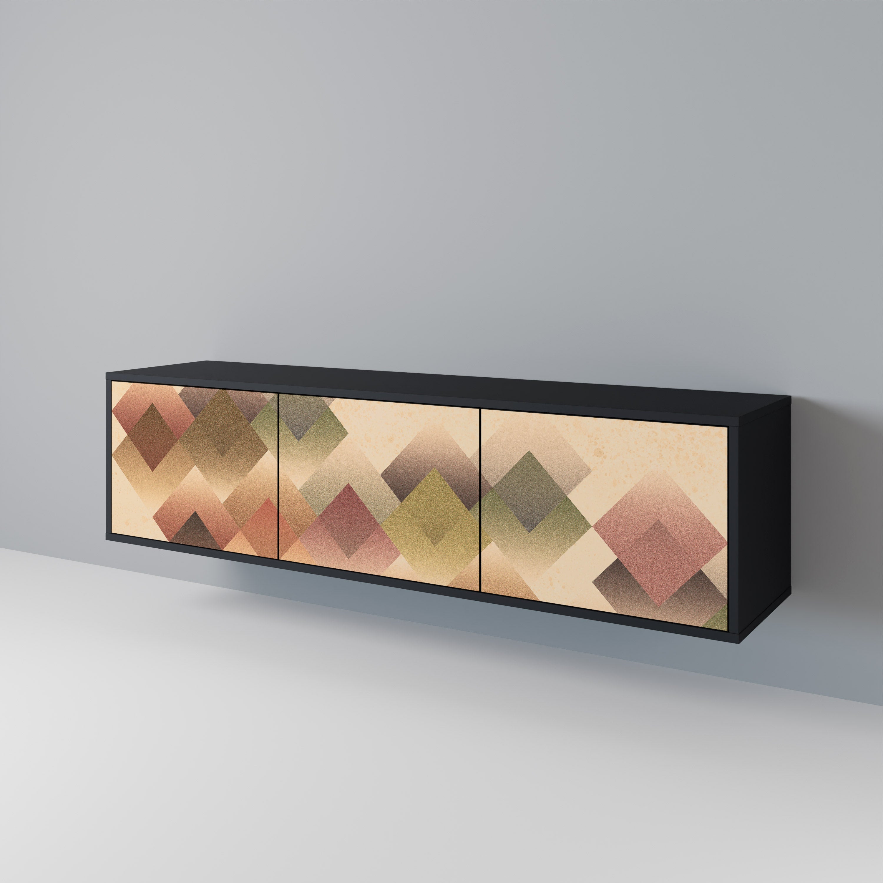 GEOMETRIC FUSION Třídveřový TV stolek