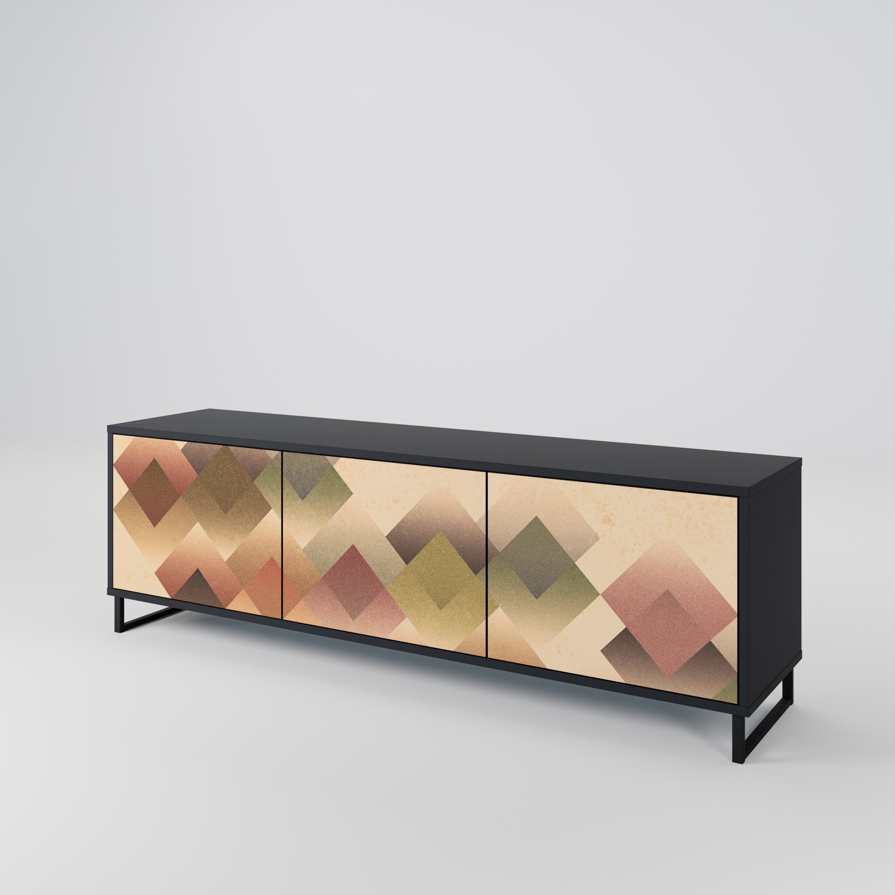 GEOMETRIC FUSION Třídveřový TV stolek