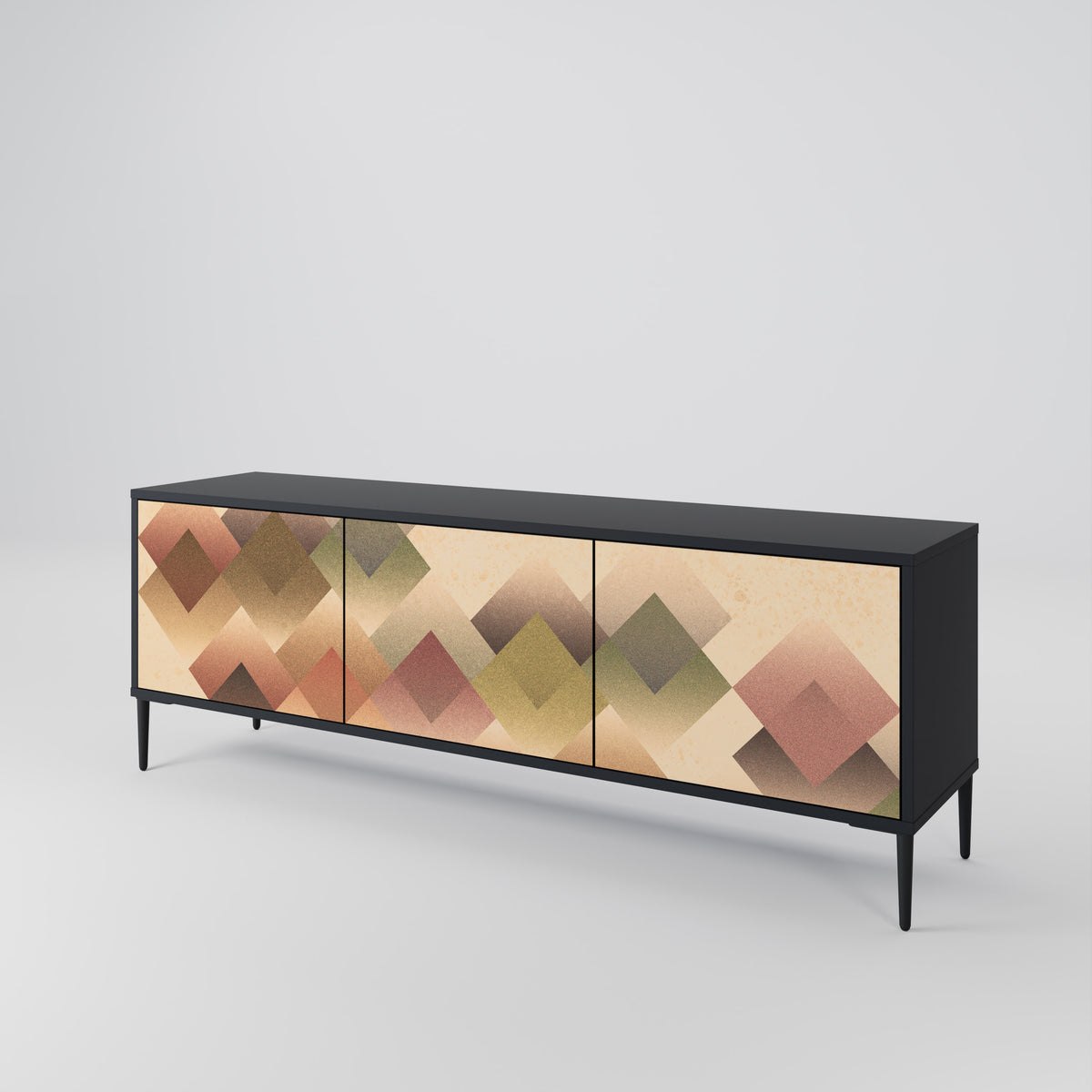 GEOMETRIC FUSION Třídveřový TV stolek