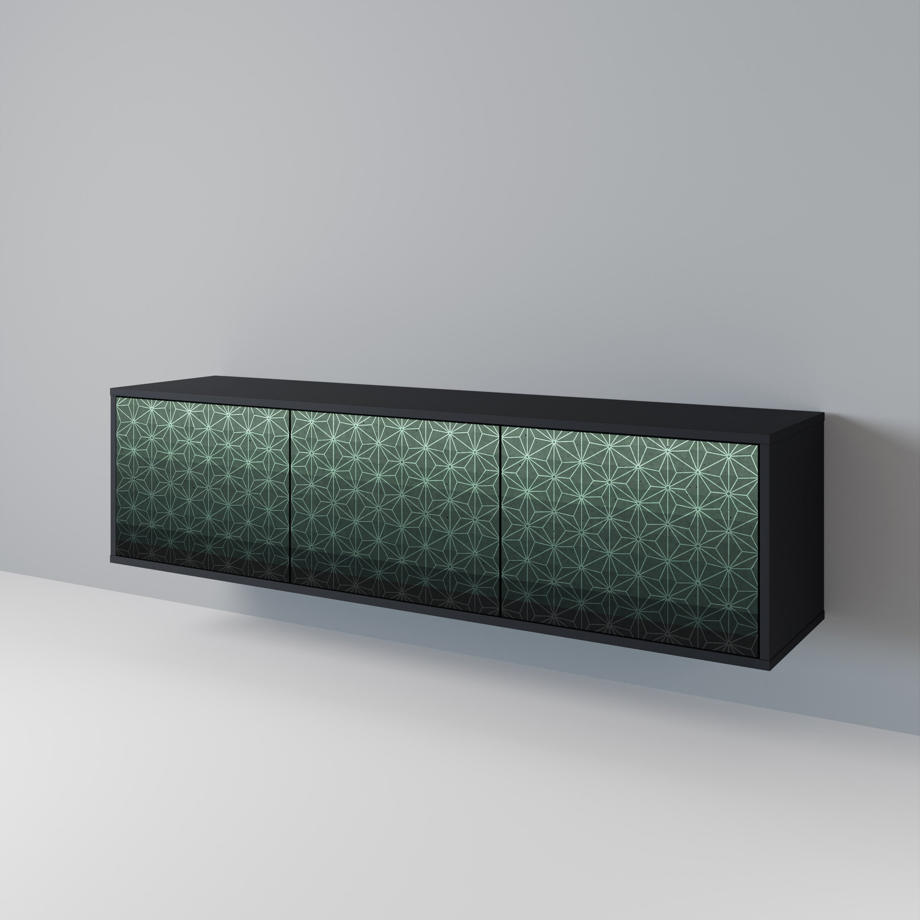 ORNAMENTAL GLIMMER Třídveřový TV stolek