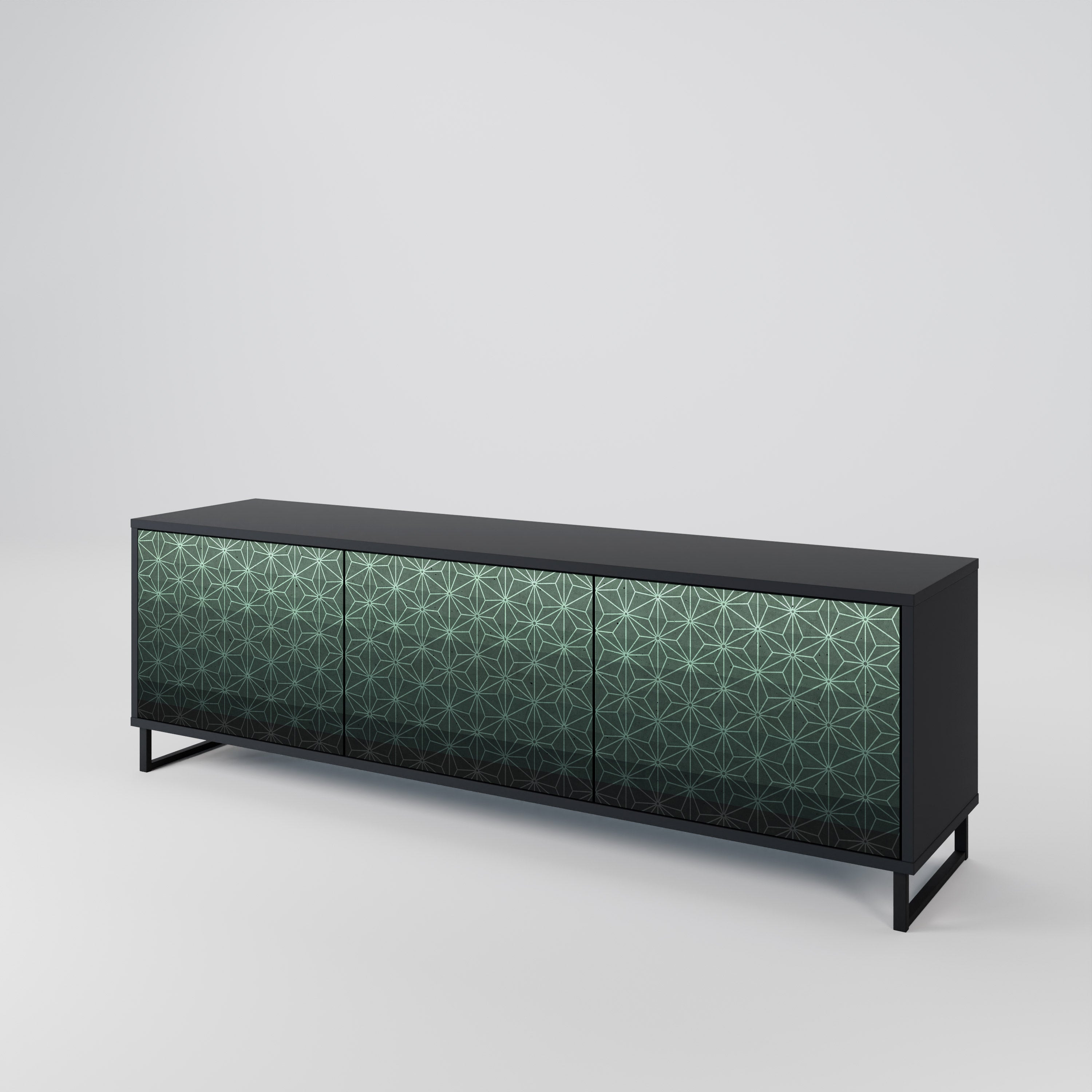 ORNAMENTAL GLIMMER Třídveřový TV stolek