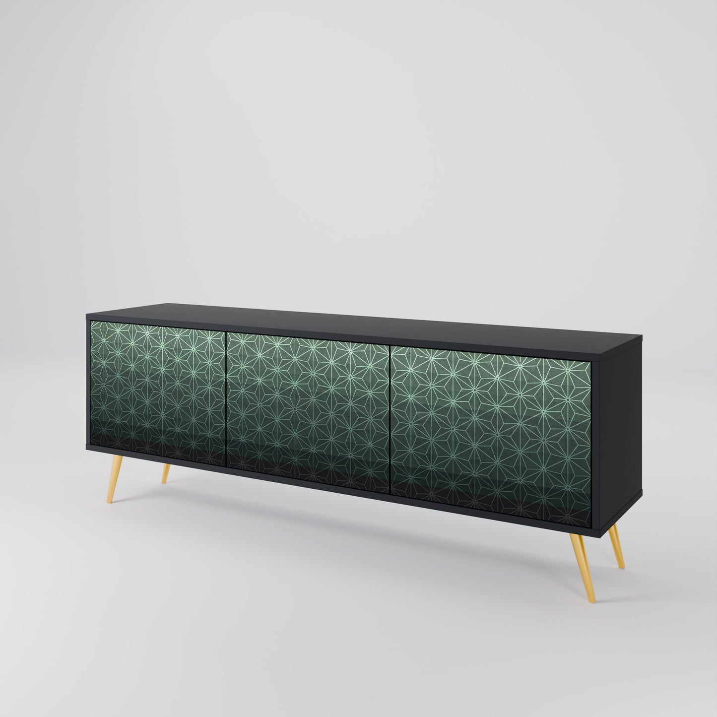 ORNAMENTAL GLIMMER Třídveřový TV stolek