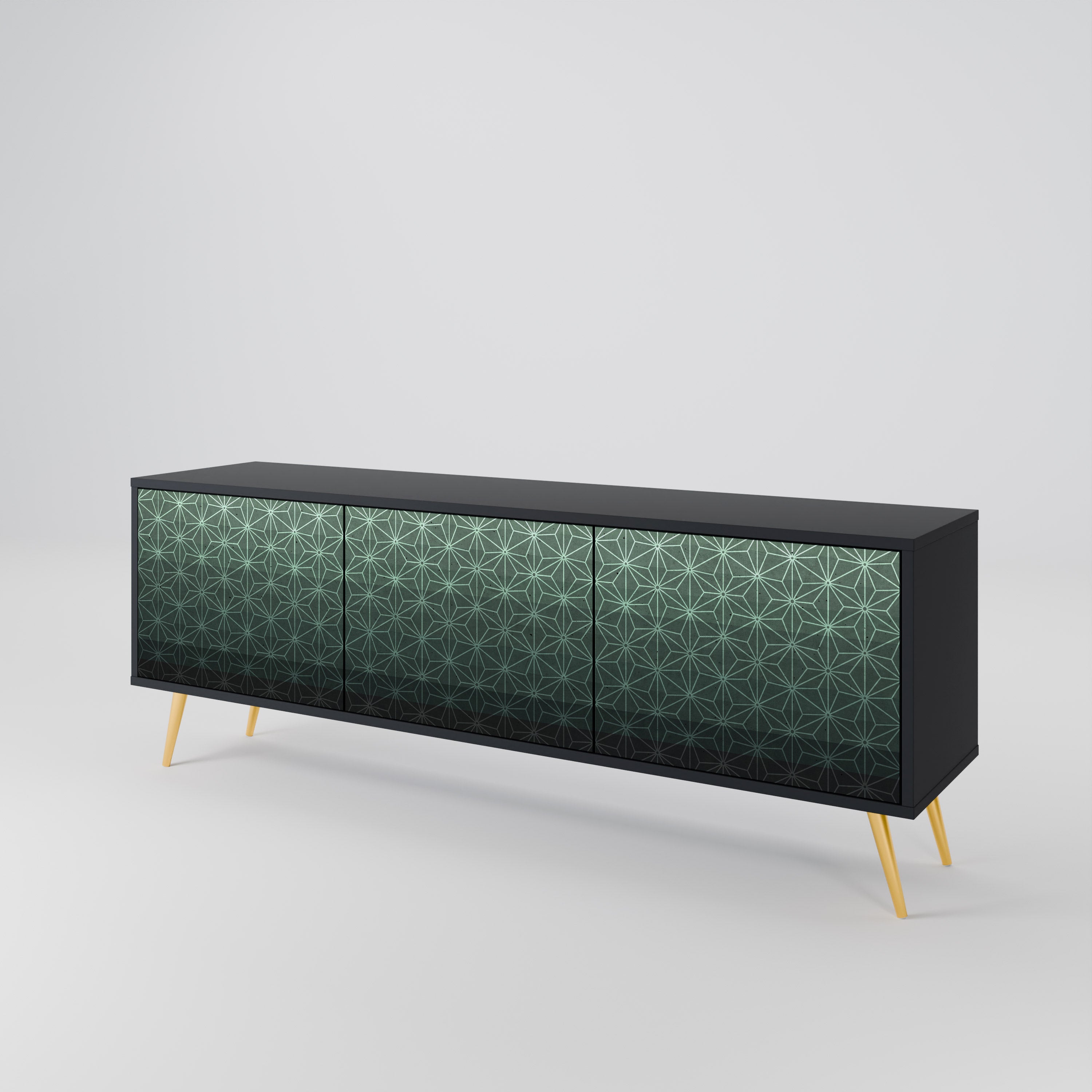 ORNAMENTAL GLIMMER Třídveřový TV stolek