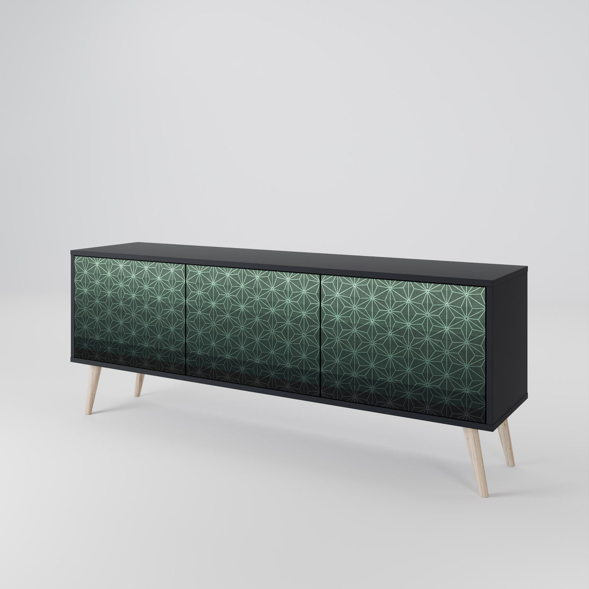 ORNAMENTAL GLIMMER Třídveřový TV stolek
