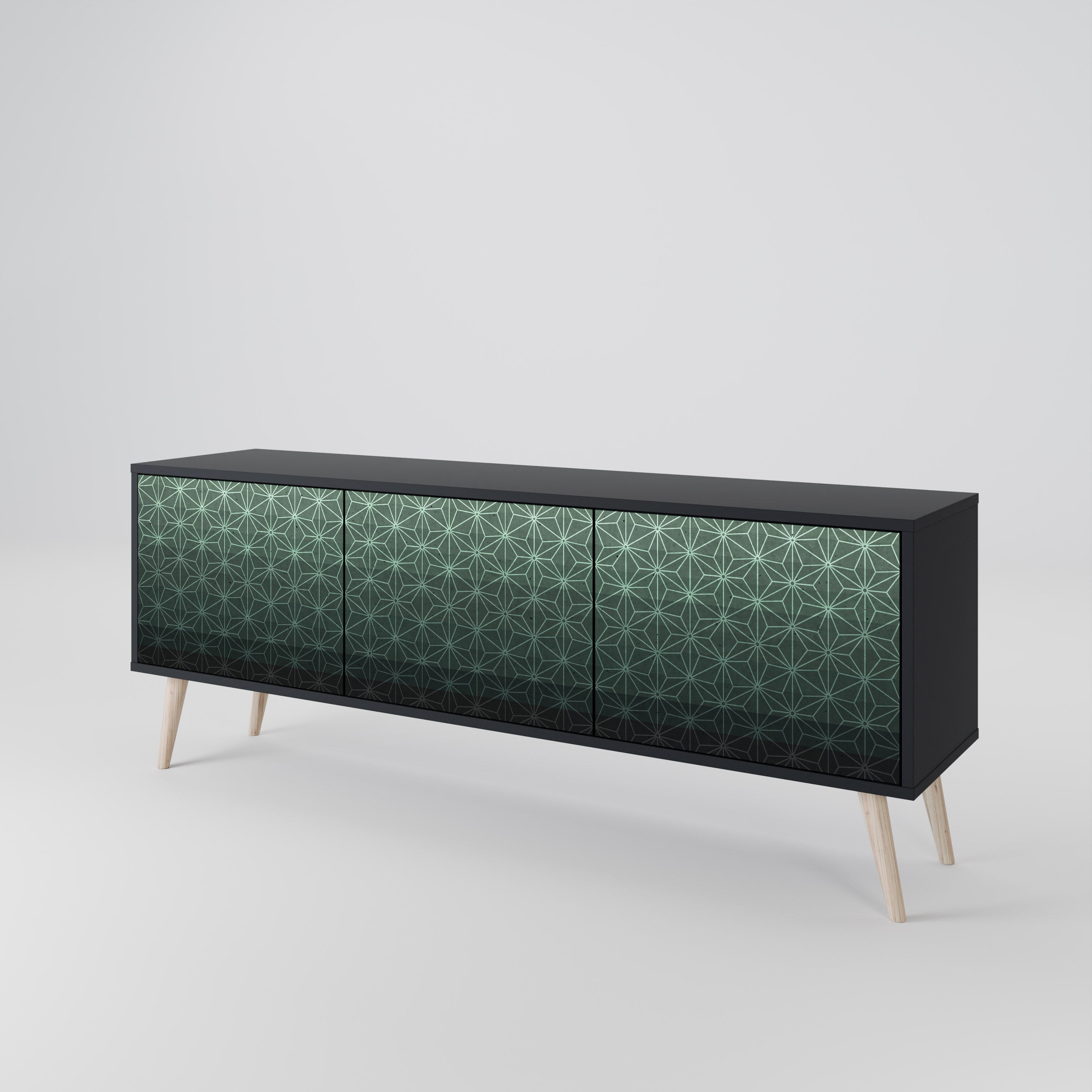 ORNAMENTAL GLIMMER Třídveřový TV stolek