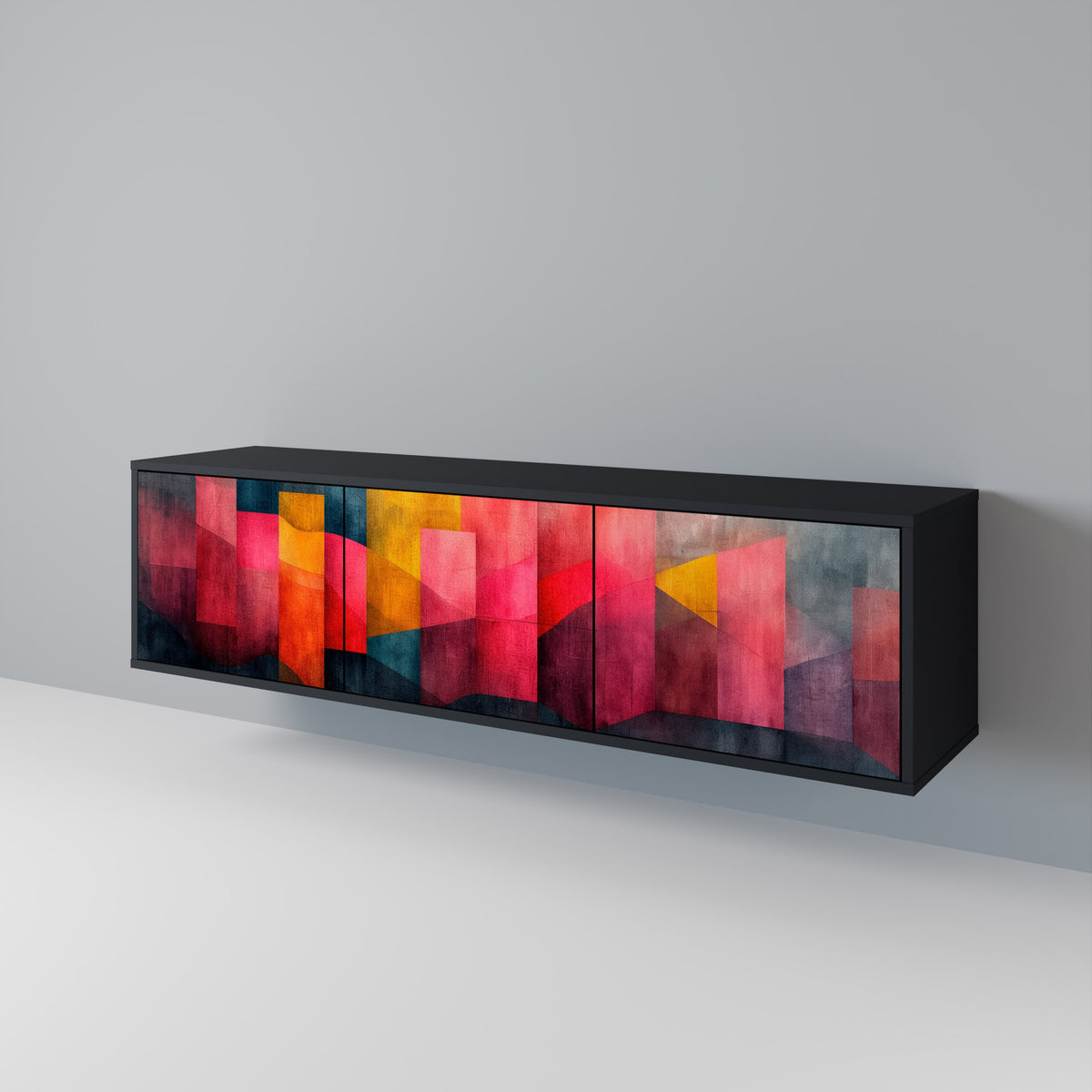COLORFUL SOUNDS Třídveřový TV stolek