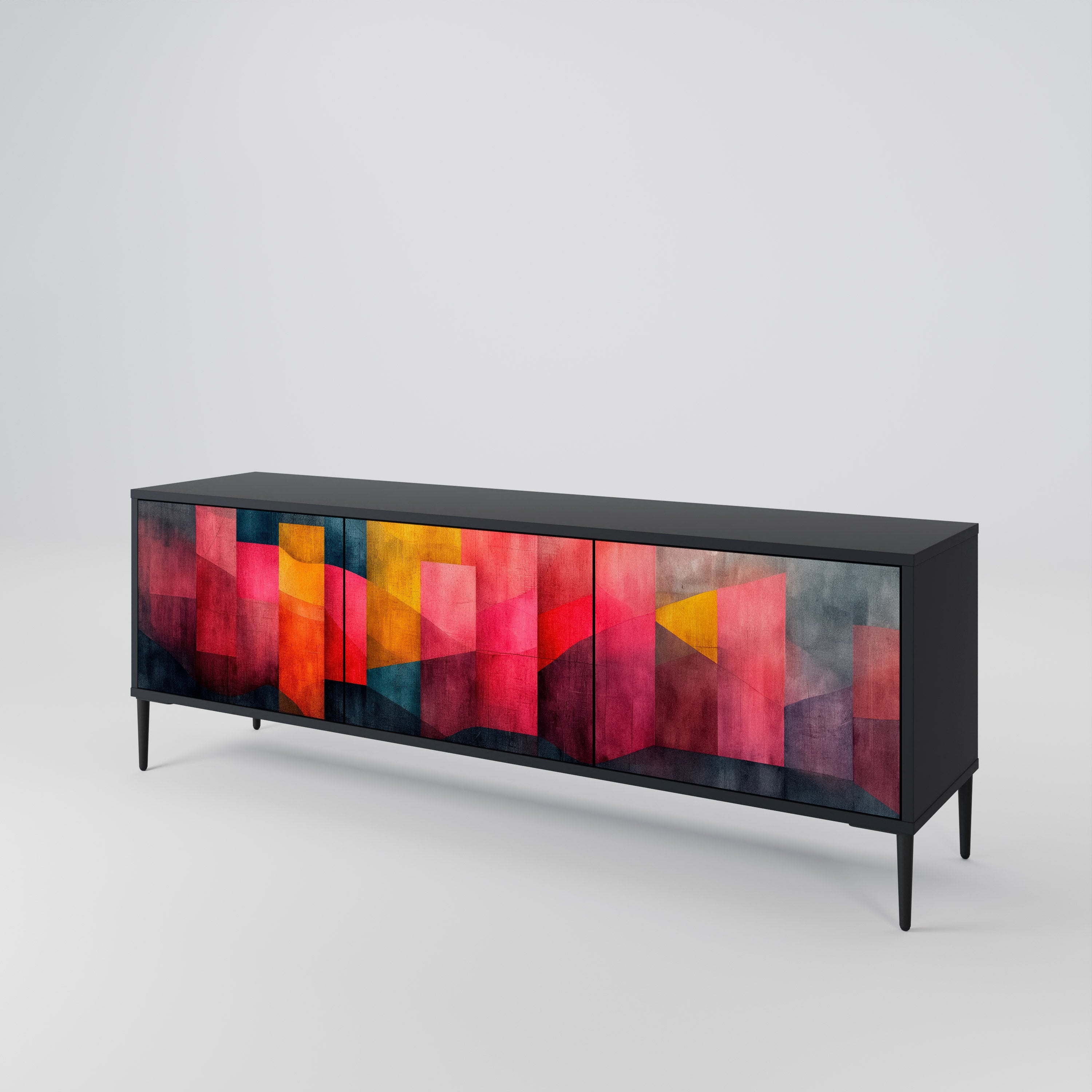COLORFUL SOUNDS Třídveřový TV stolek