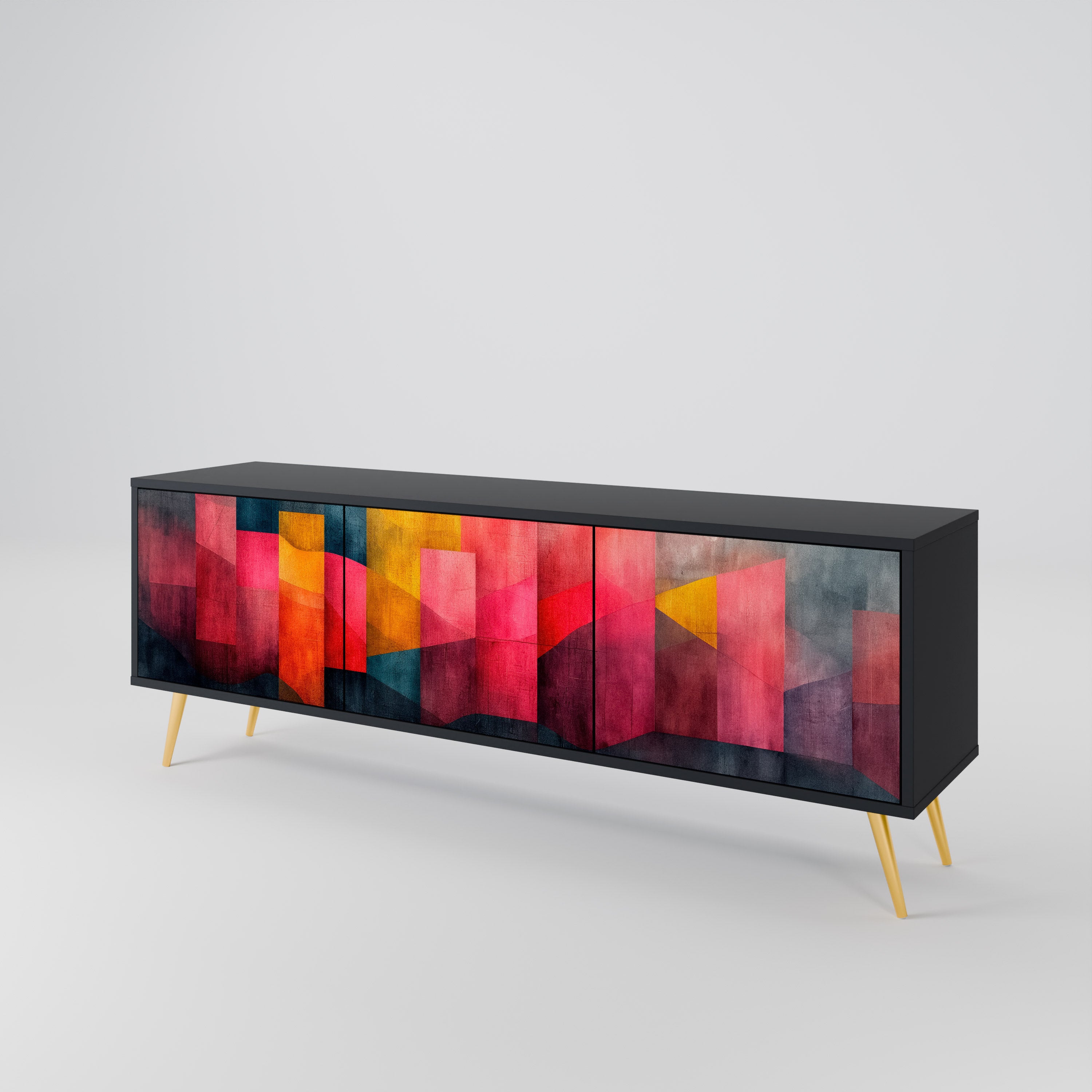 COLORFUL SOUNDS Třídveřový TV stolek
