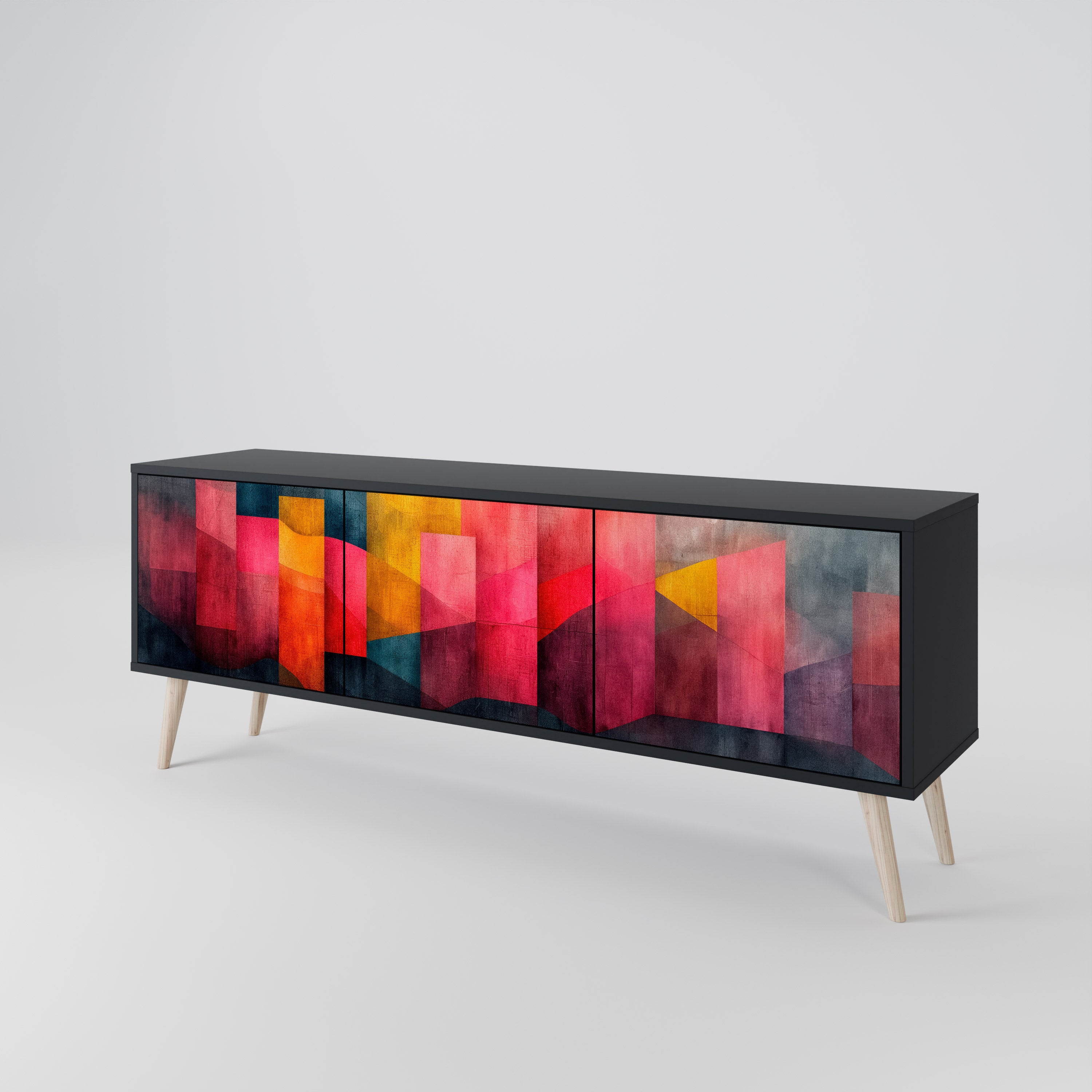 COLORFUL SOUNDS Třídveřový TV stolek