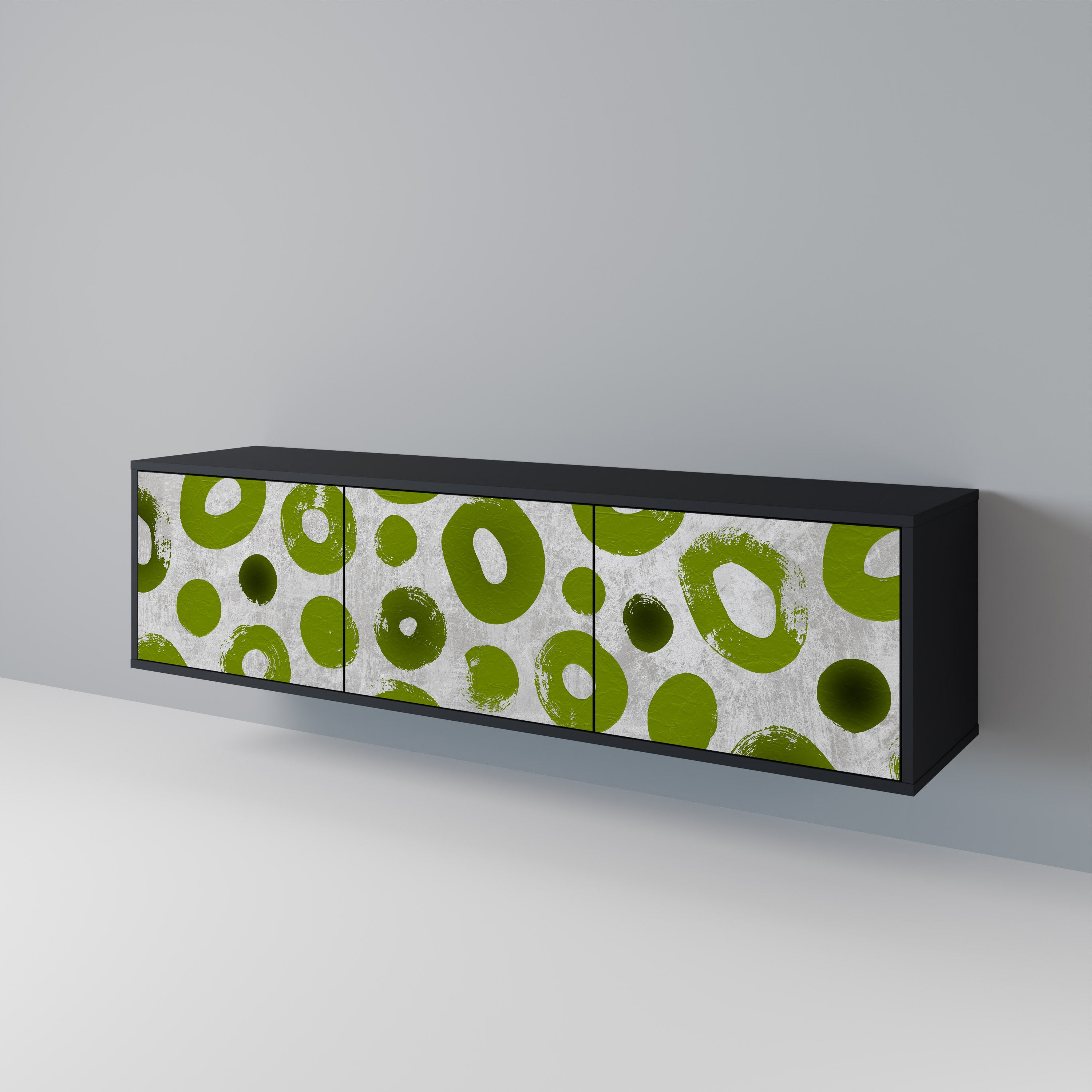 GREEN RHAPSODY Třídveřový TV stolek