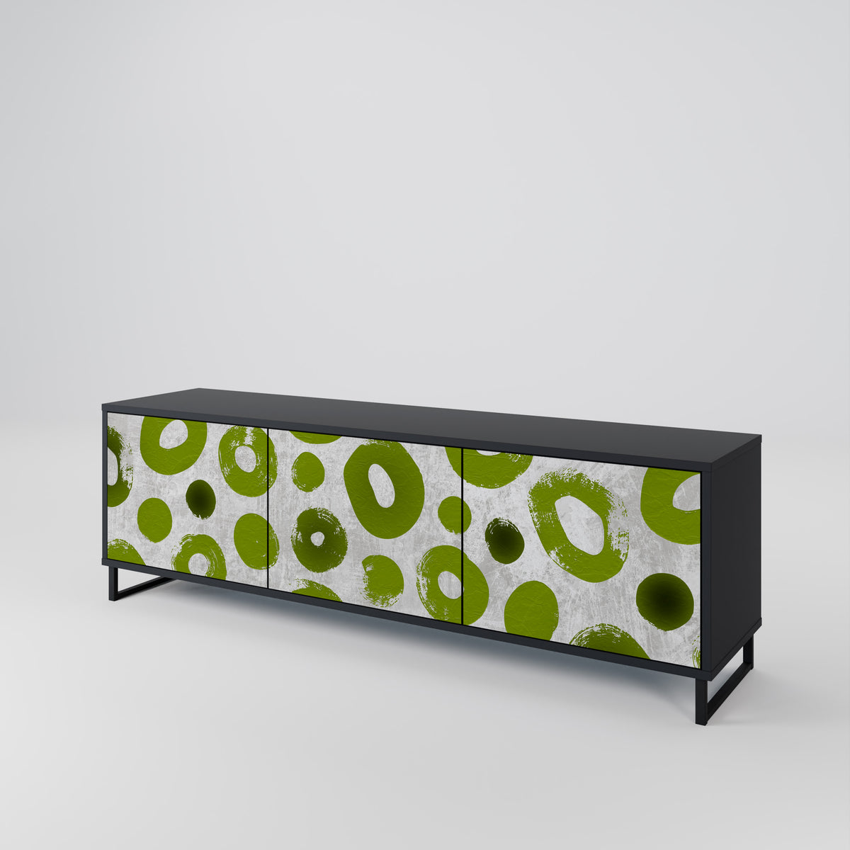 GREEN RHAPSODY Třídveřový TV stolek