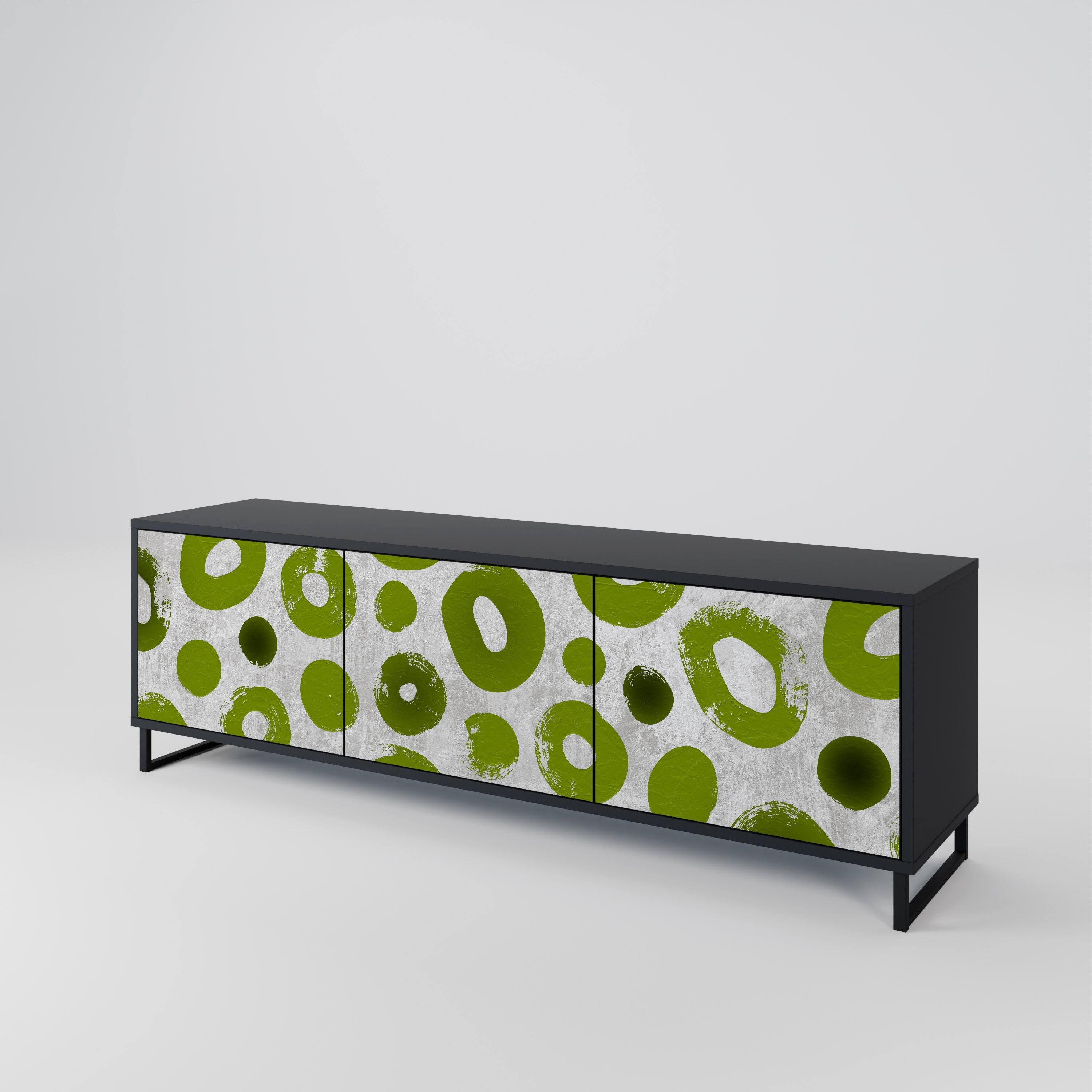 GREEN RHAPSODY Třídveřový TV stolek