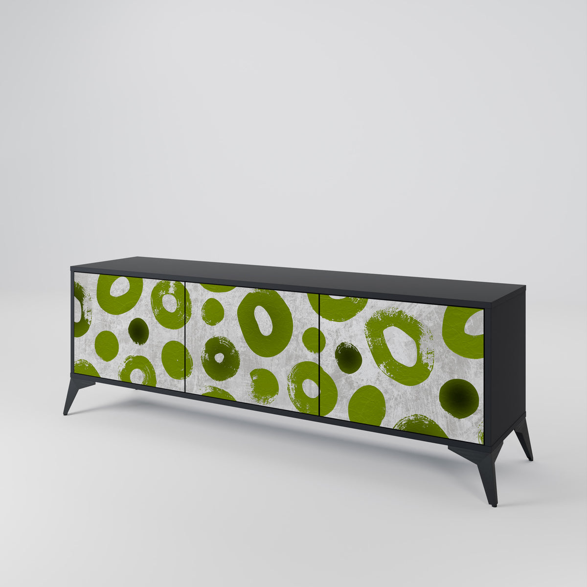 GREEN RHAPSODY Třídveřový TV stolek