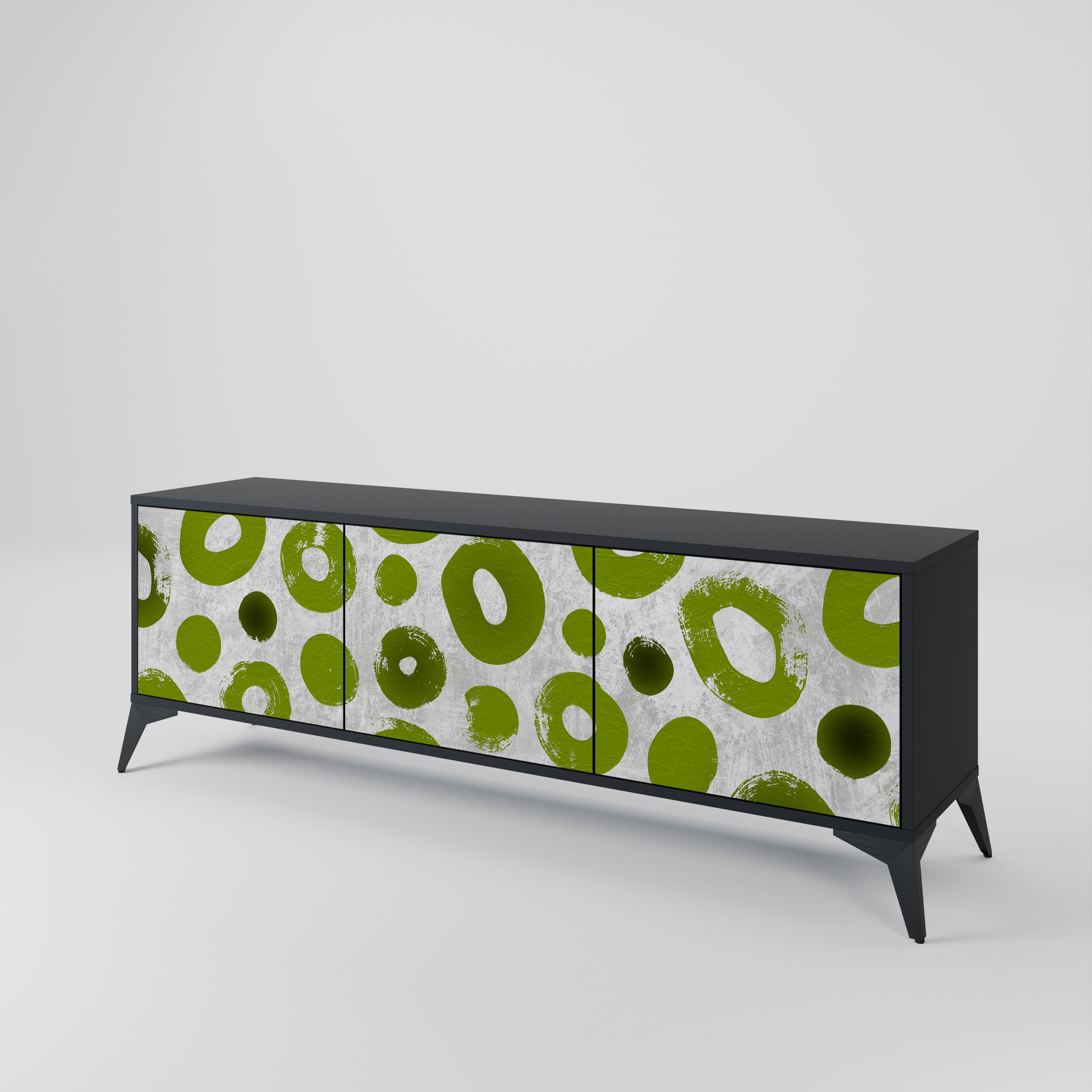 GREEN RHAPSODY Třídveřový TV stolek