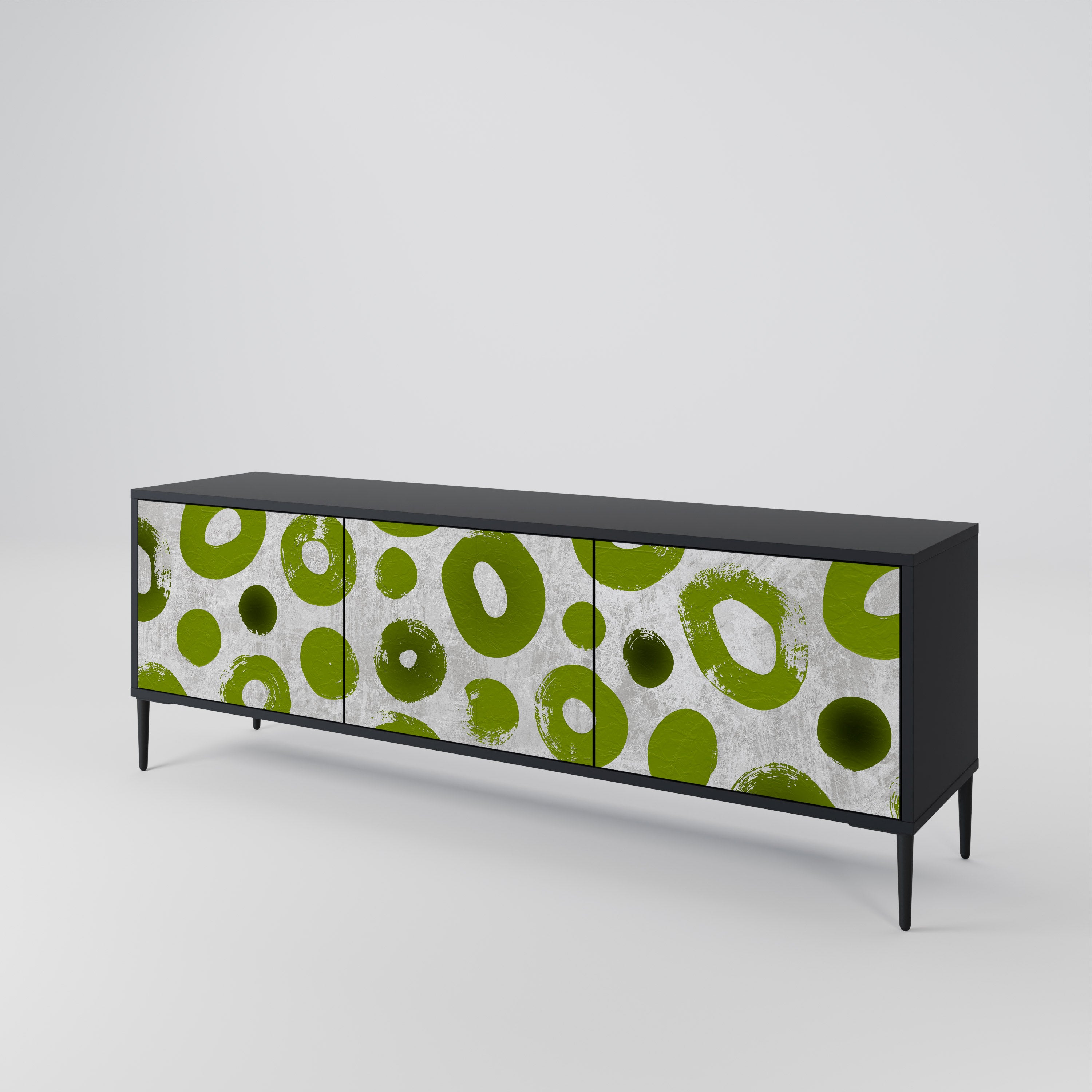 GREEN RHAPSODY Třídveřový TV stolek