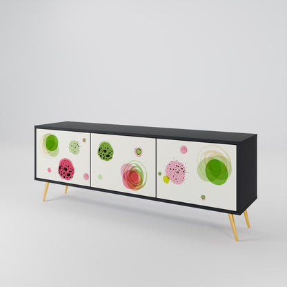 COLORFUL COSMOS Třídveřový TV stolek