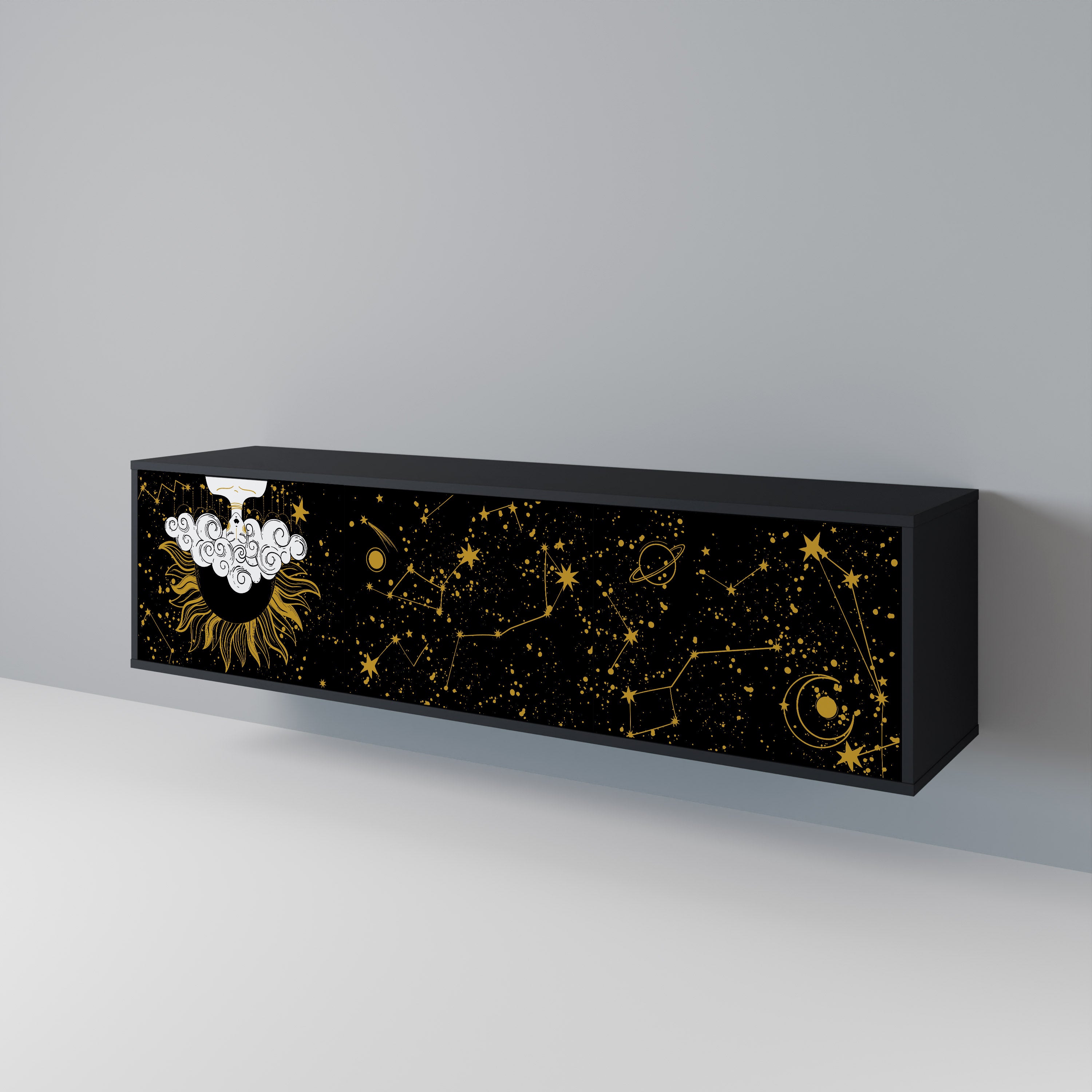STELLAR CONSTELLATIONS Třídveřový TV stolek