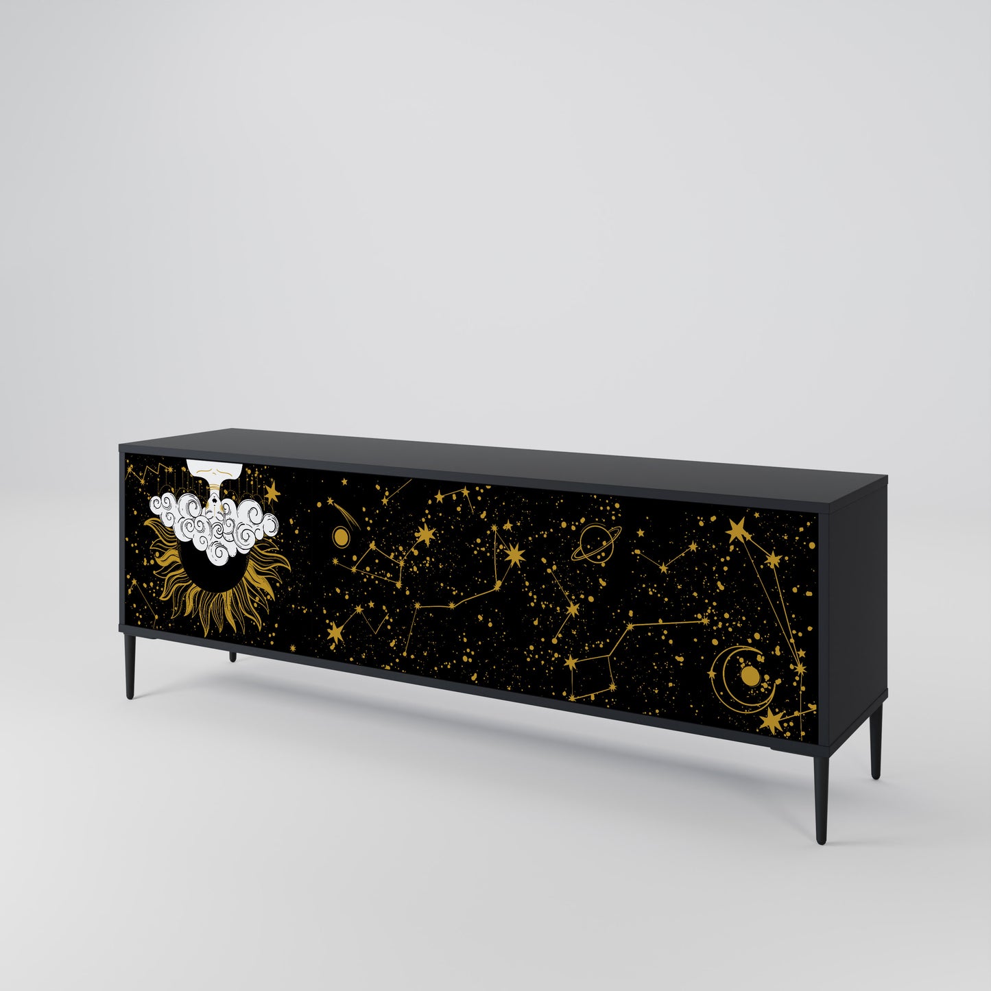 STELLAR CONSTELLATIONS Třídveřový TV stolek