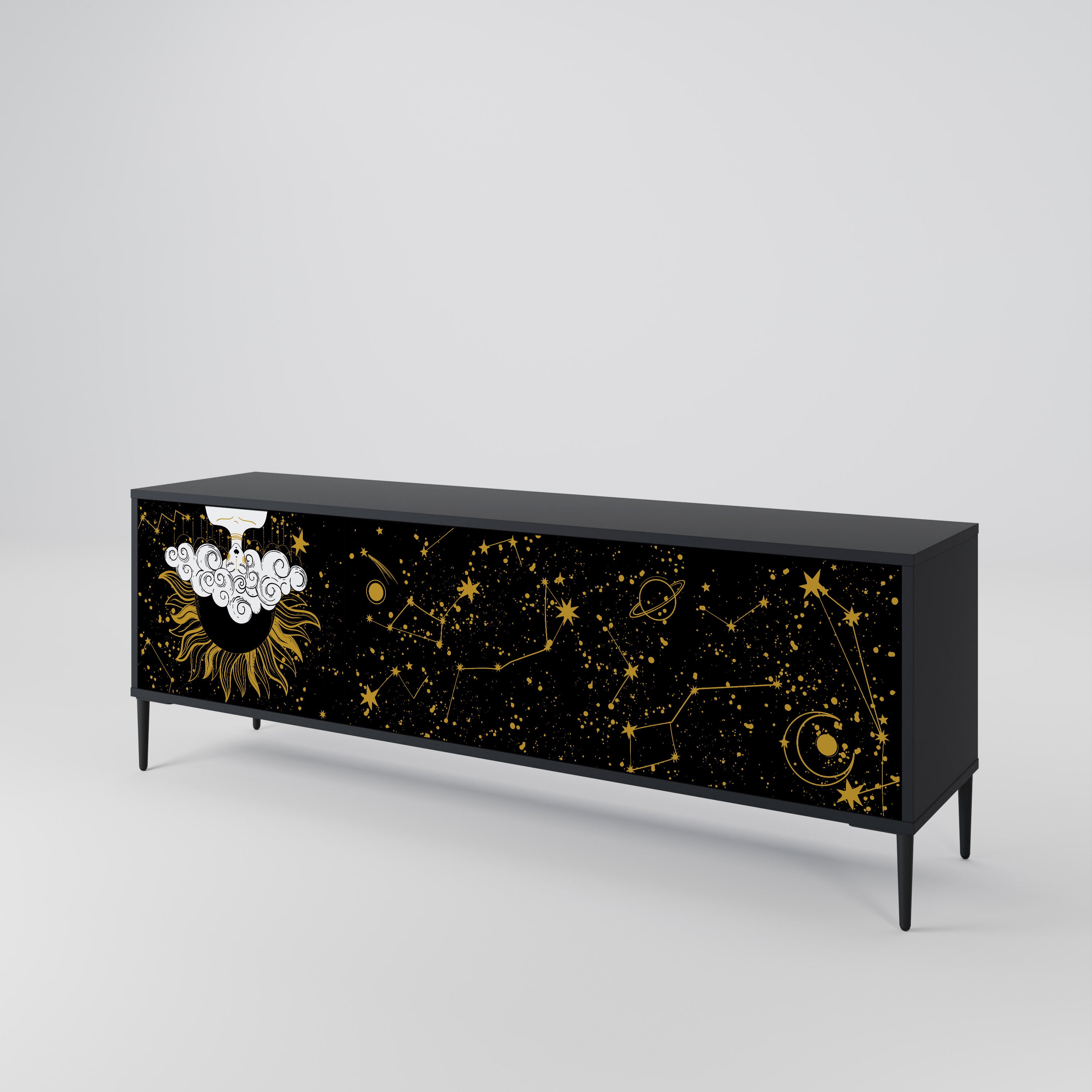 STELLAR CONSTELLATIONS Třídveřový TV stolek