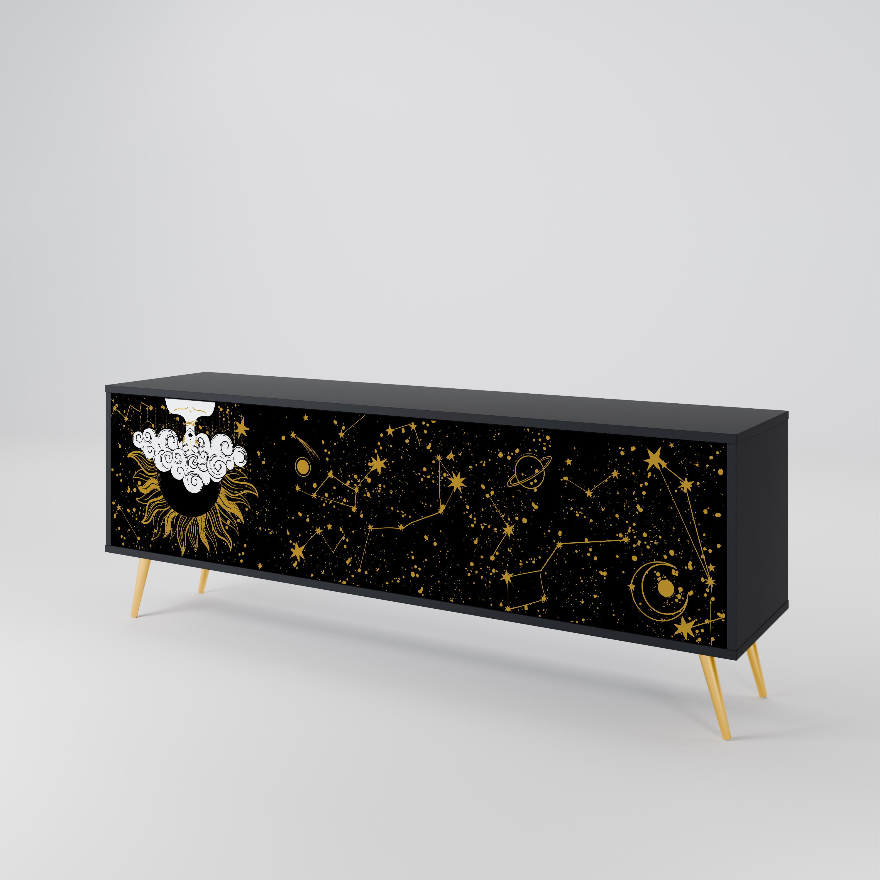 STELLAR CONSTELLATIONS Třídveřový TV stolek