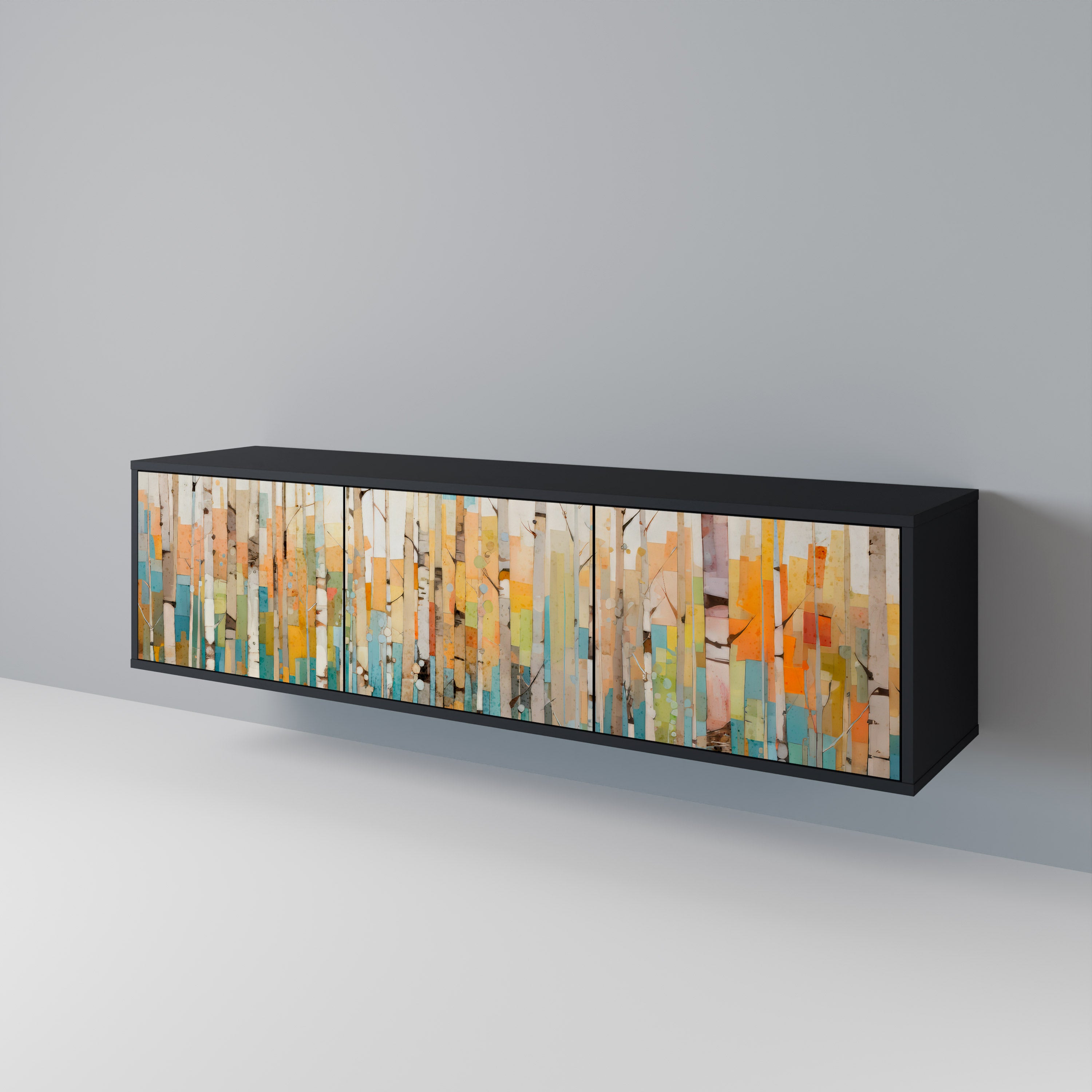 BIRCH KALEIDOSCOPE Třídveřový TV stolek