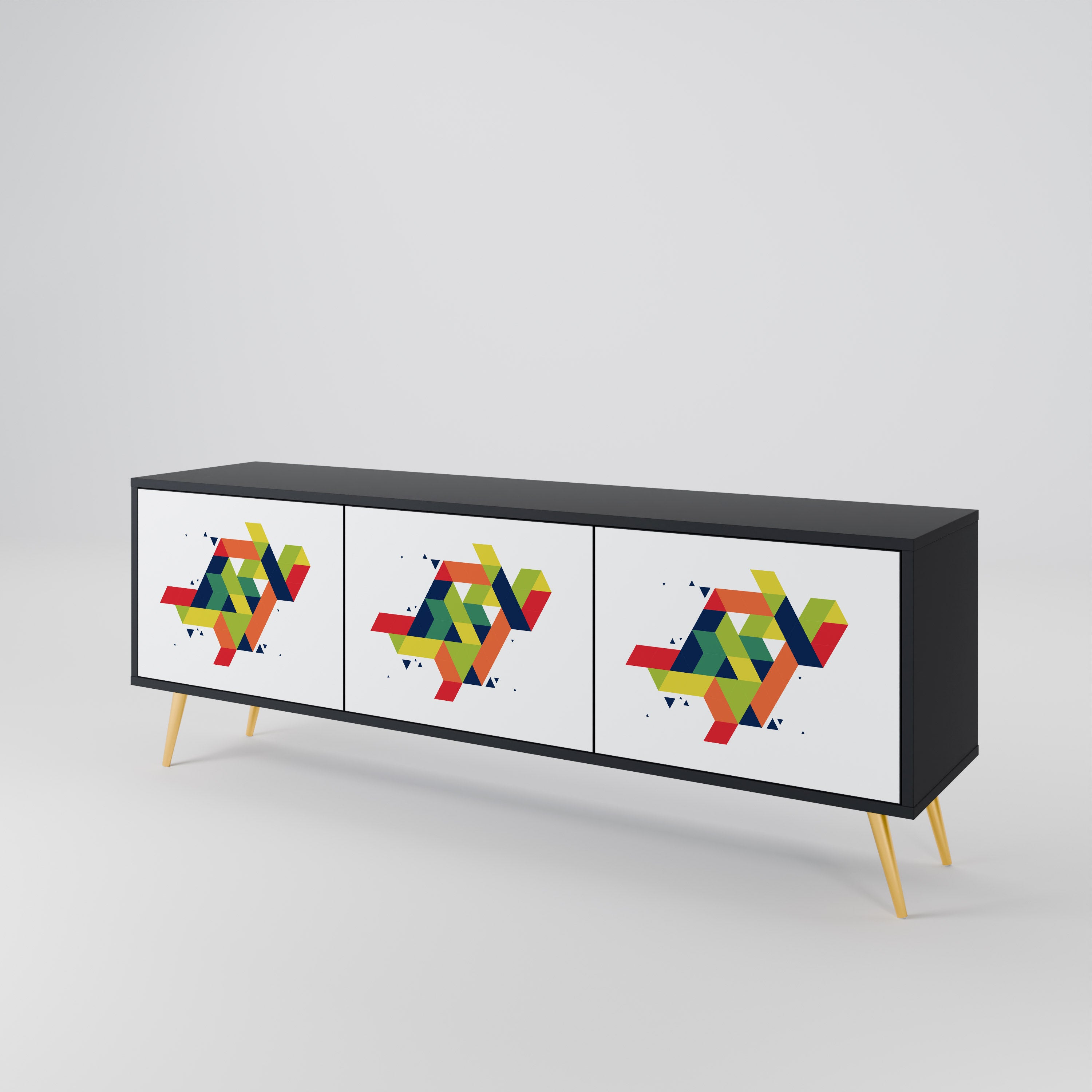 FUTURE SIGN Třídveřový TV stolek