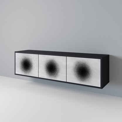 BLACK HOLE Třídveřový TV stolek