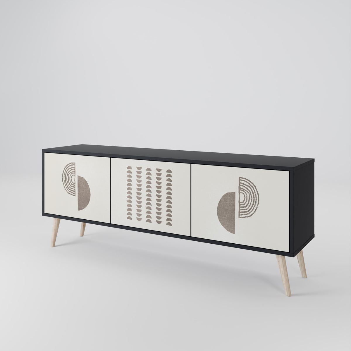HARMONY ESSENCE Třídveřový TV stolek