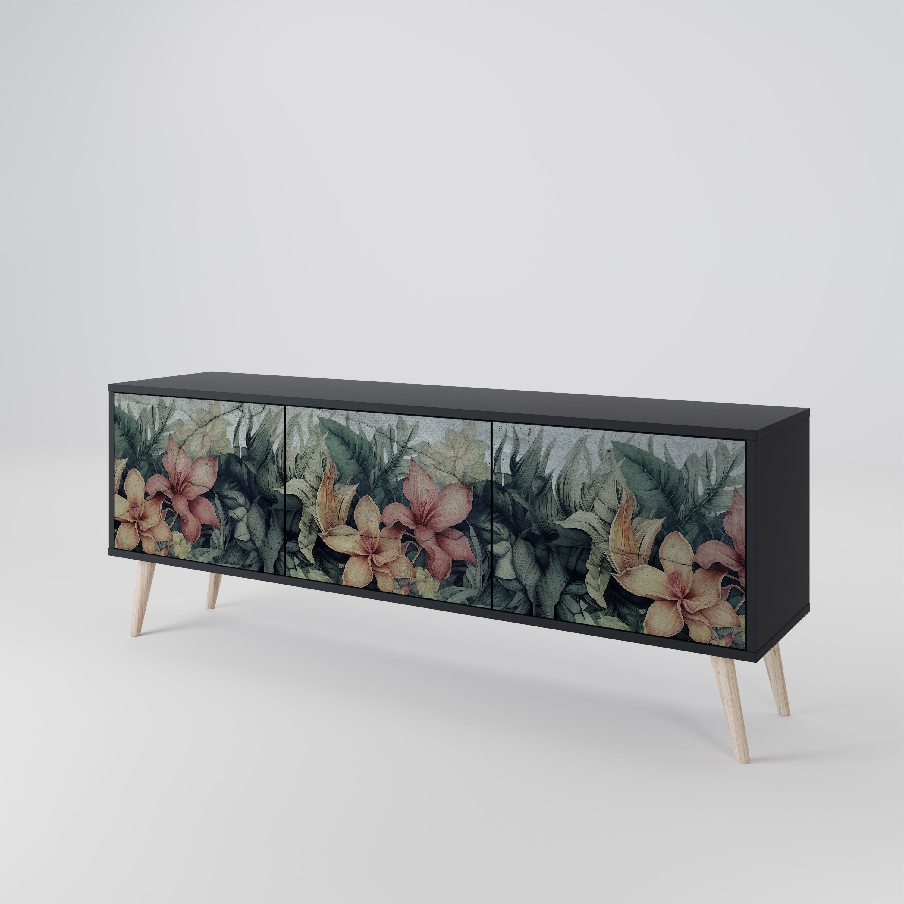 HEAVENLY BLOOM Třídveřový TV stolek