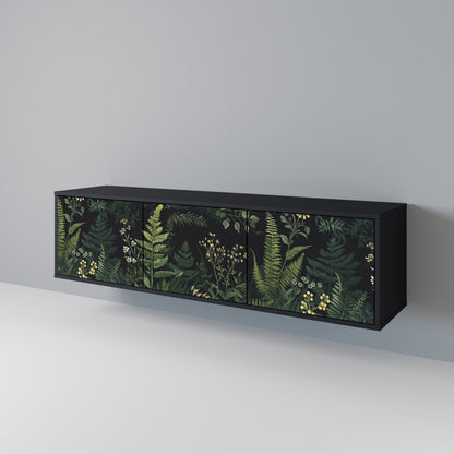 FERN FLOWERS Třídveřový TV stolek