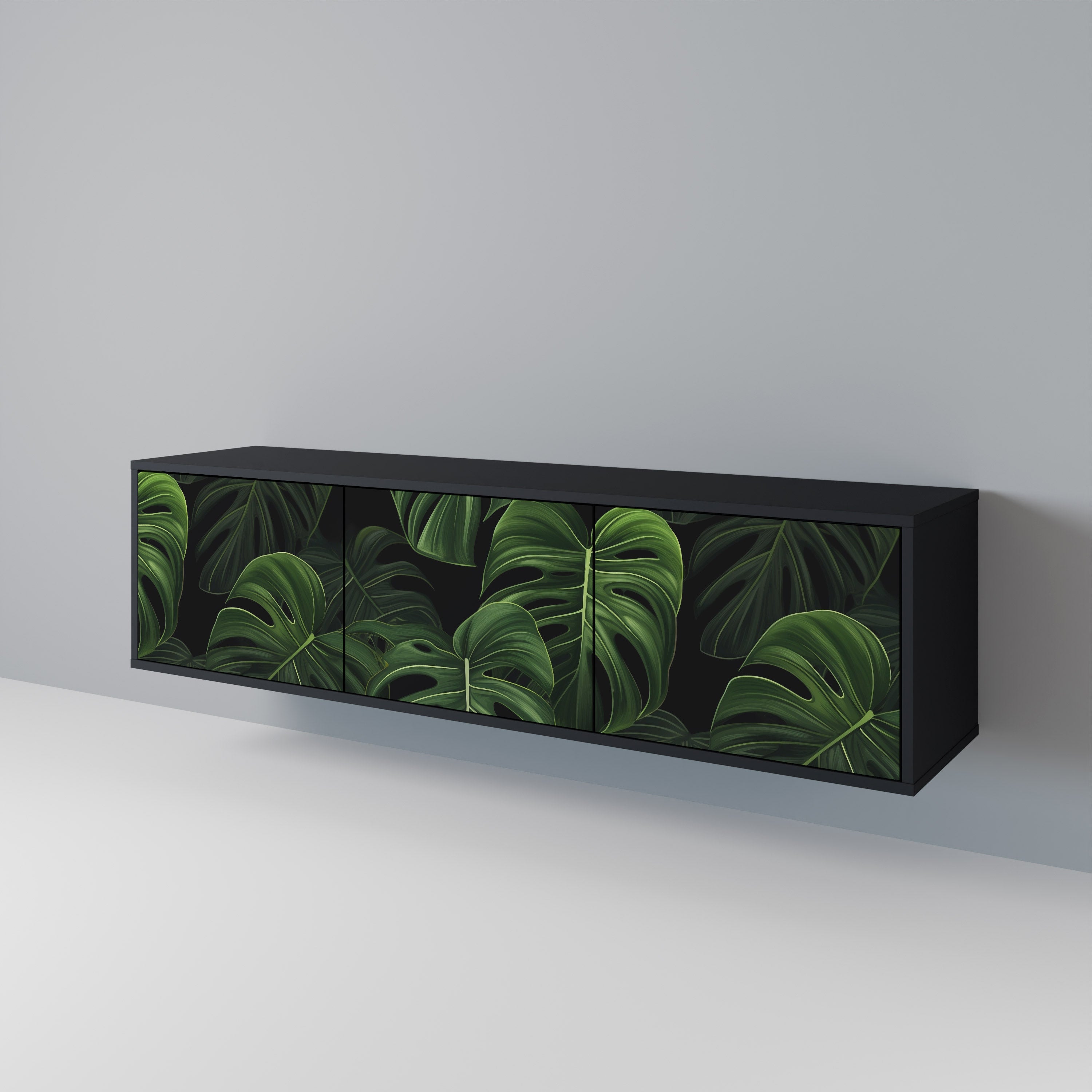 INFINITE MONSTERA Třídveřový TV stolek