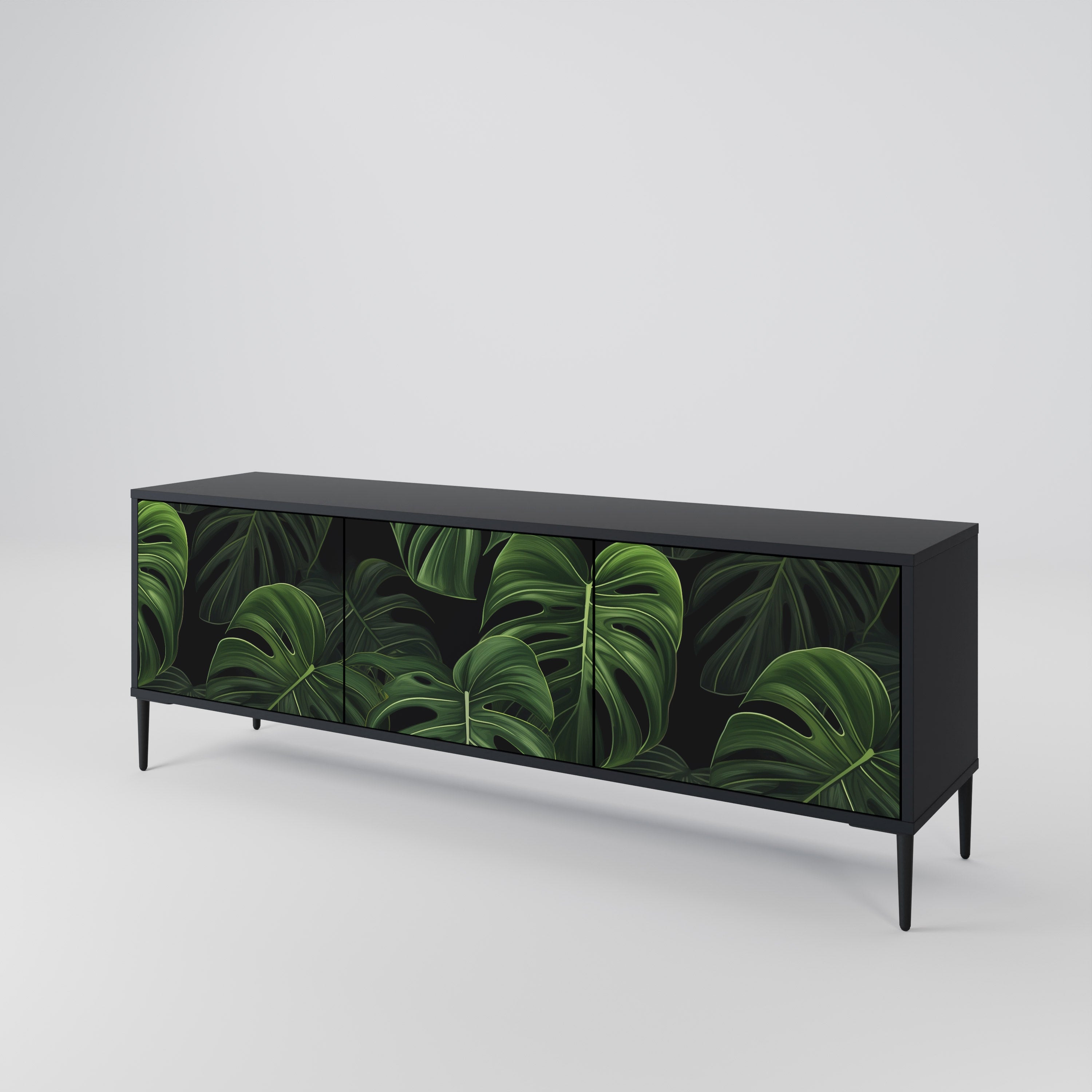 INFINITE MONSTERA Třídveřový TV stolek