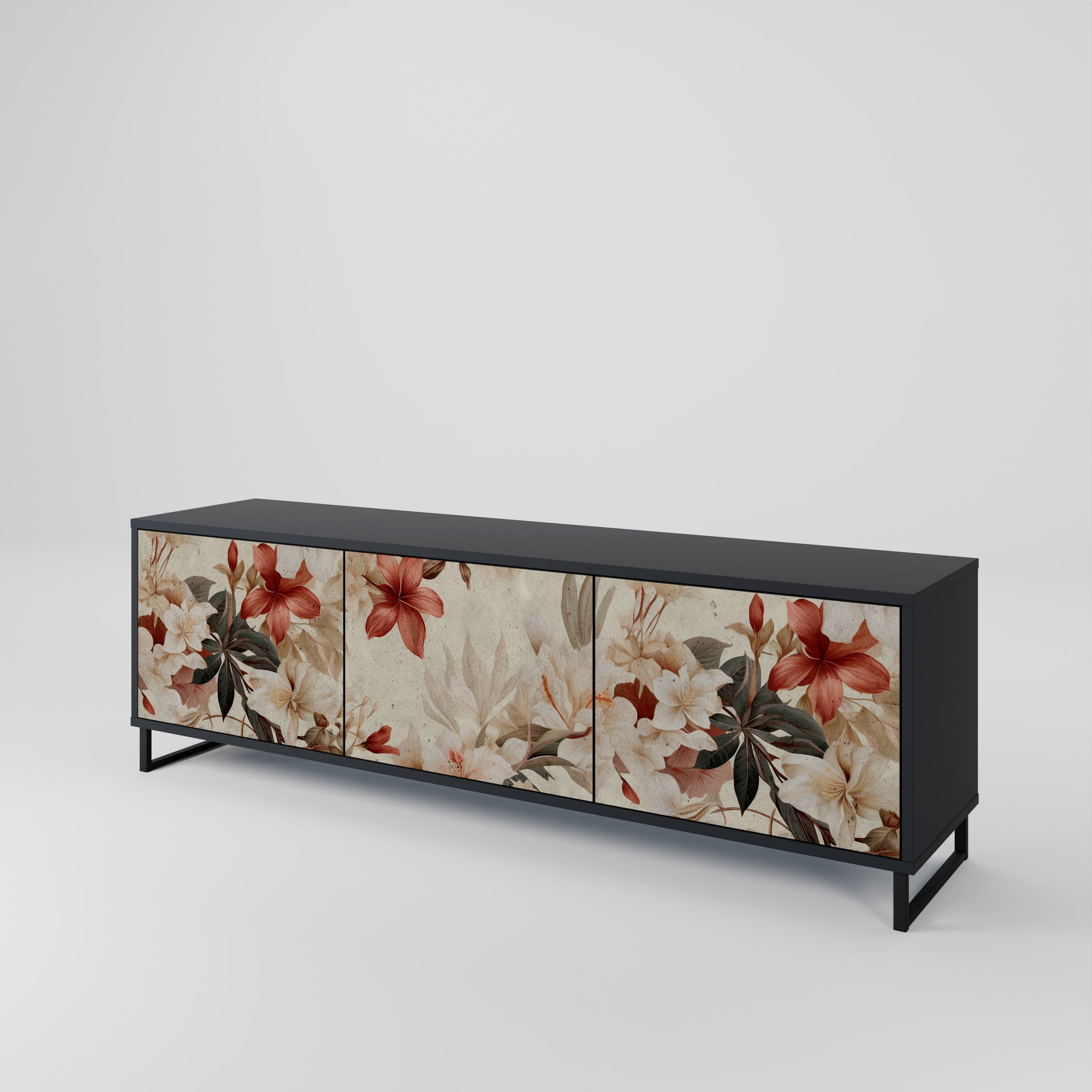 PETAL HARMONY Třídveřový TV stolek