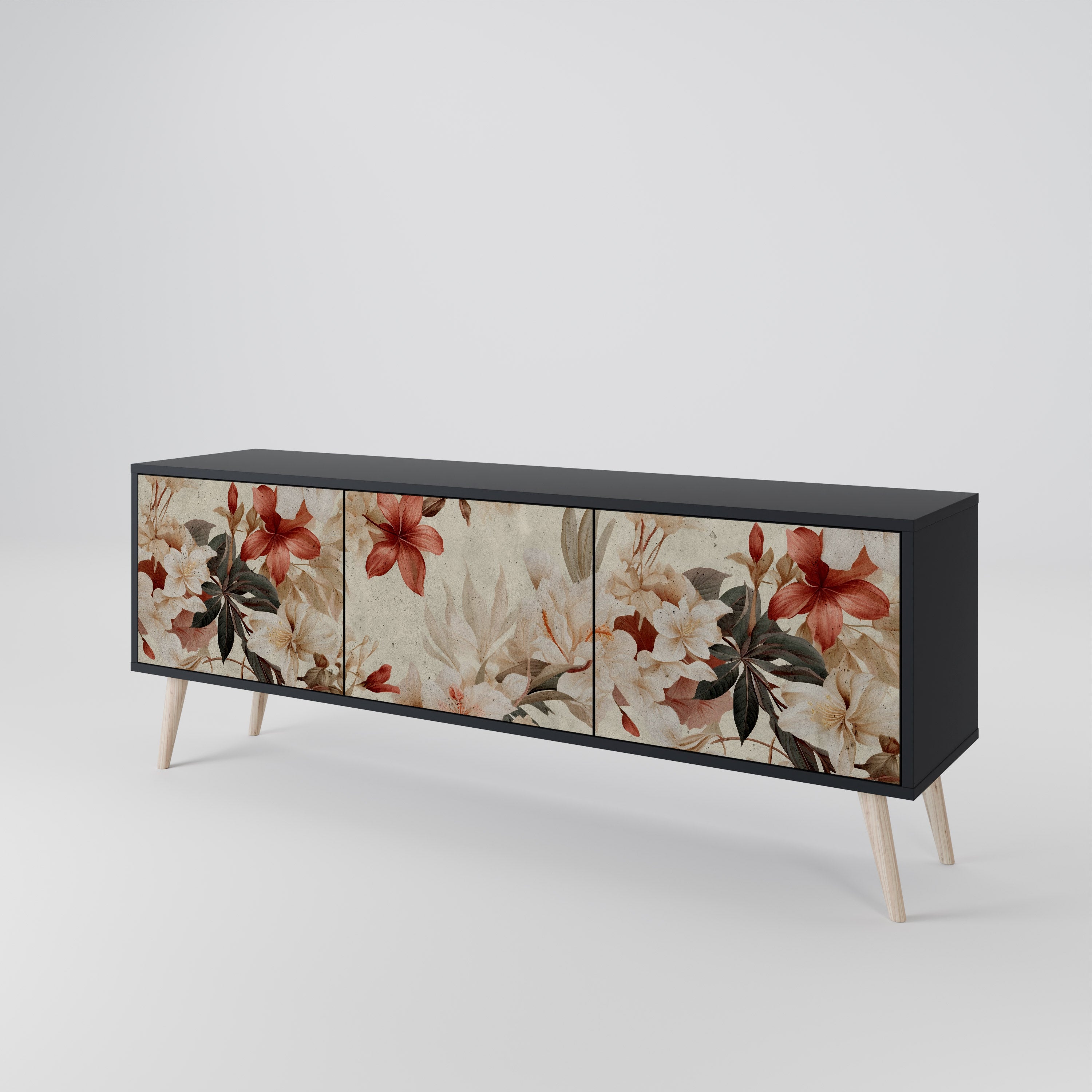 PETAL HARMONY Třídveřový TV stolek