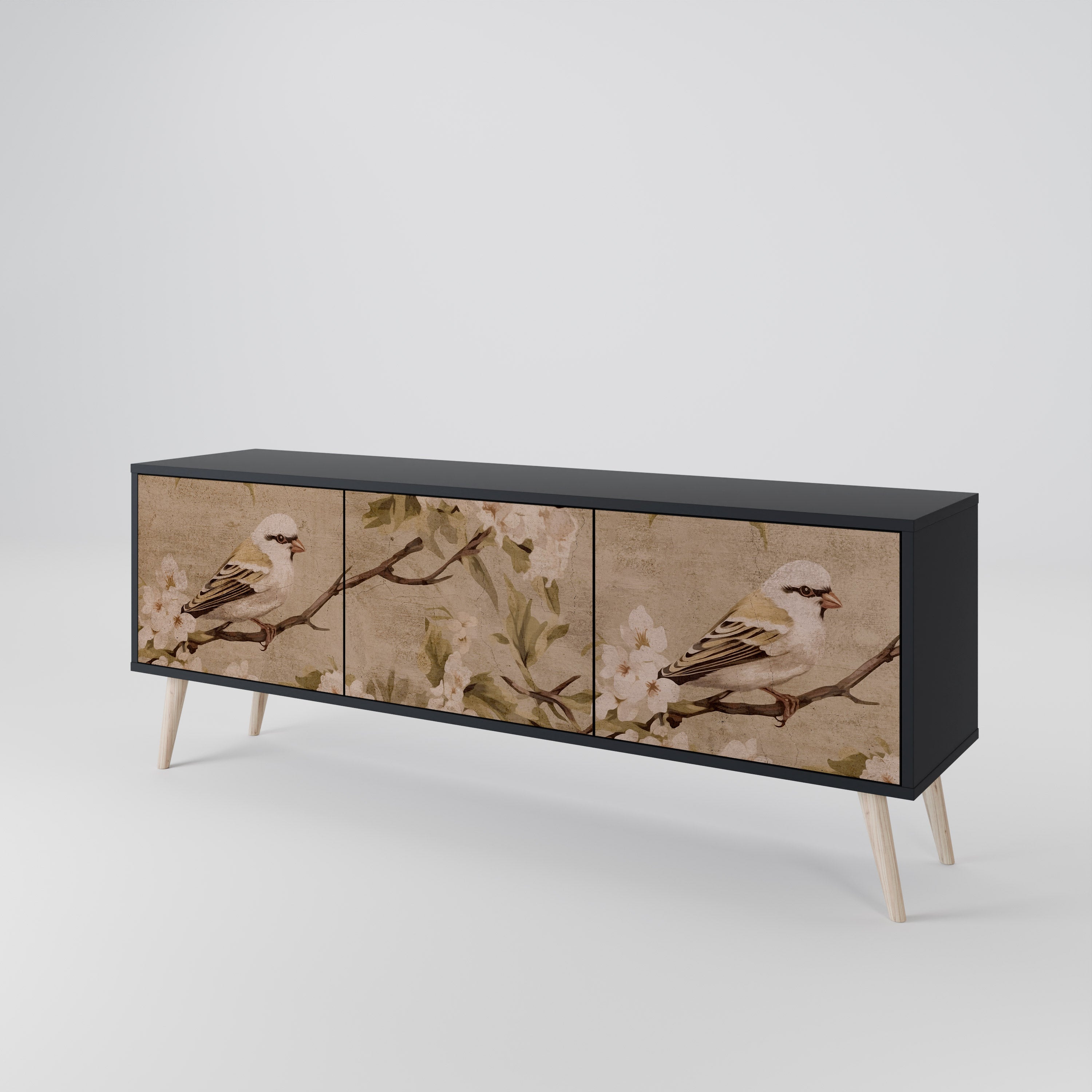 PETAL DISTINGUISH Třídveřový TV stolek