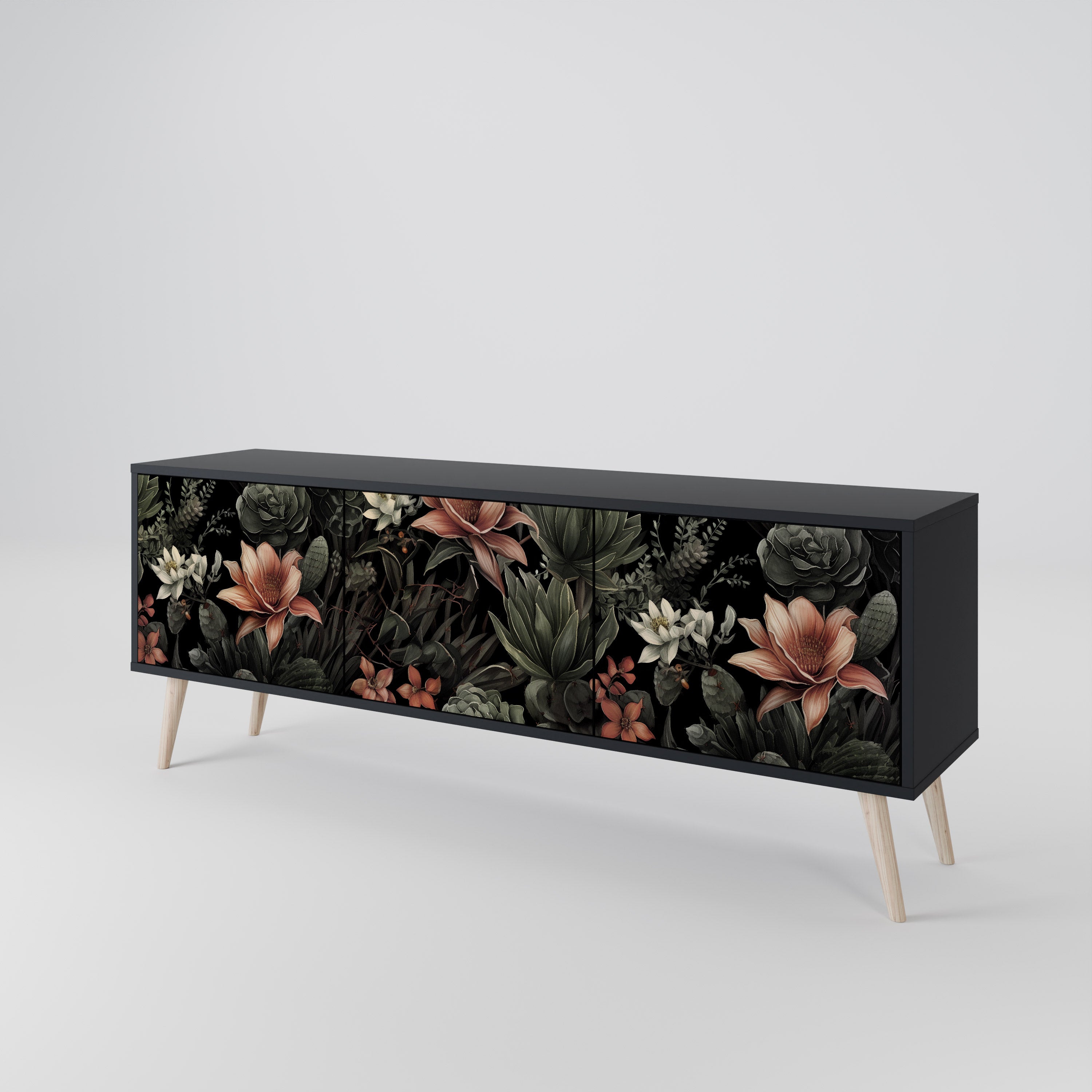 SECRET VERDURE Třídveřový TV stolek